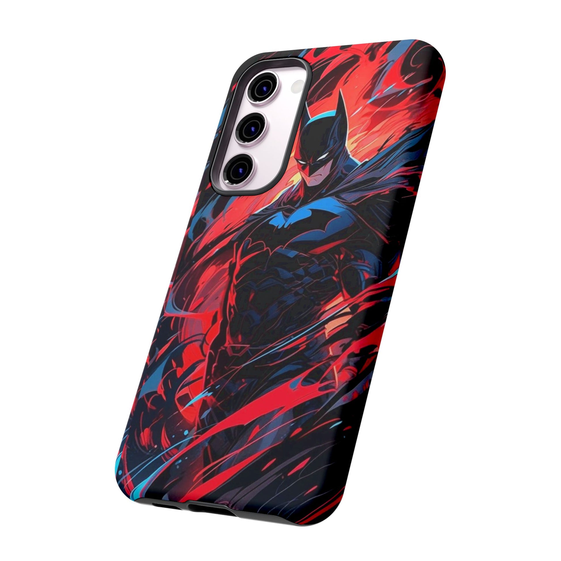 The Dark Knight Batman Art Tough Cases for iPhones, Samsung, and Pixel