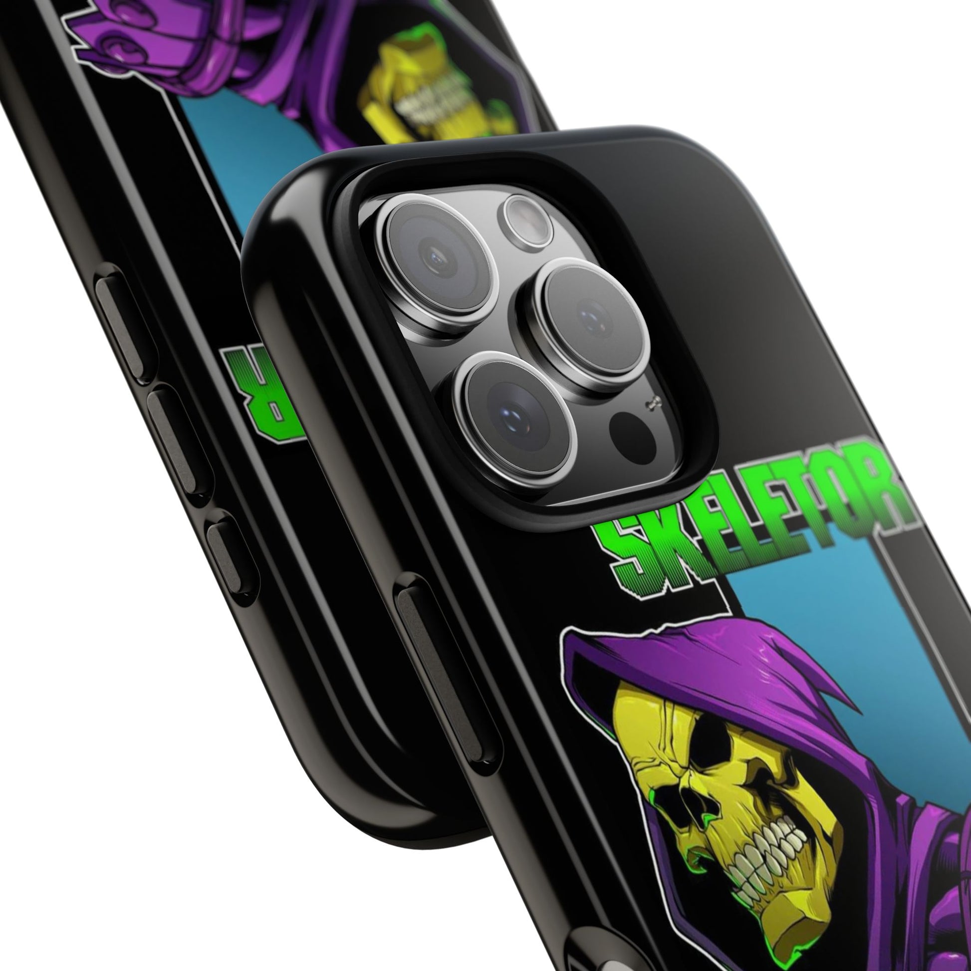 Skeletor Tough Cases for iPhones, Samsung, and Pixel