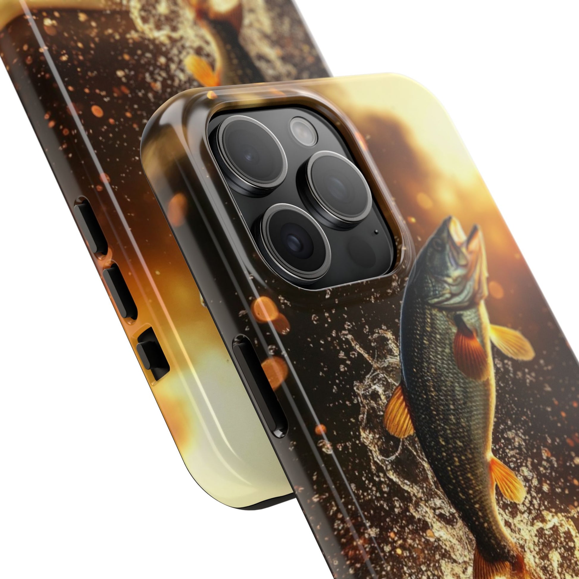 Jumping Bass Fish Theme Phone Cases for iPhones & Samsung Phones