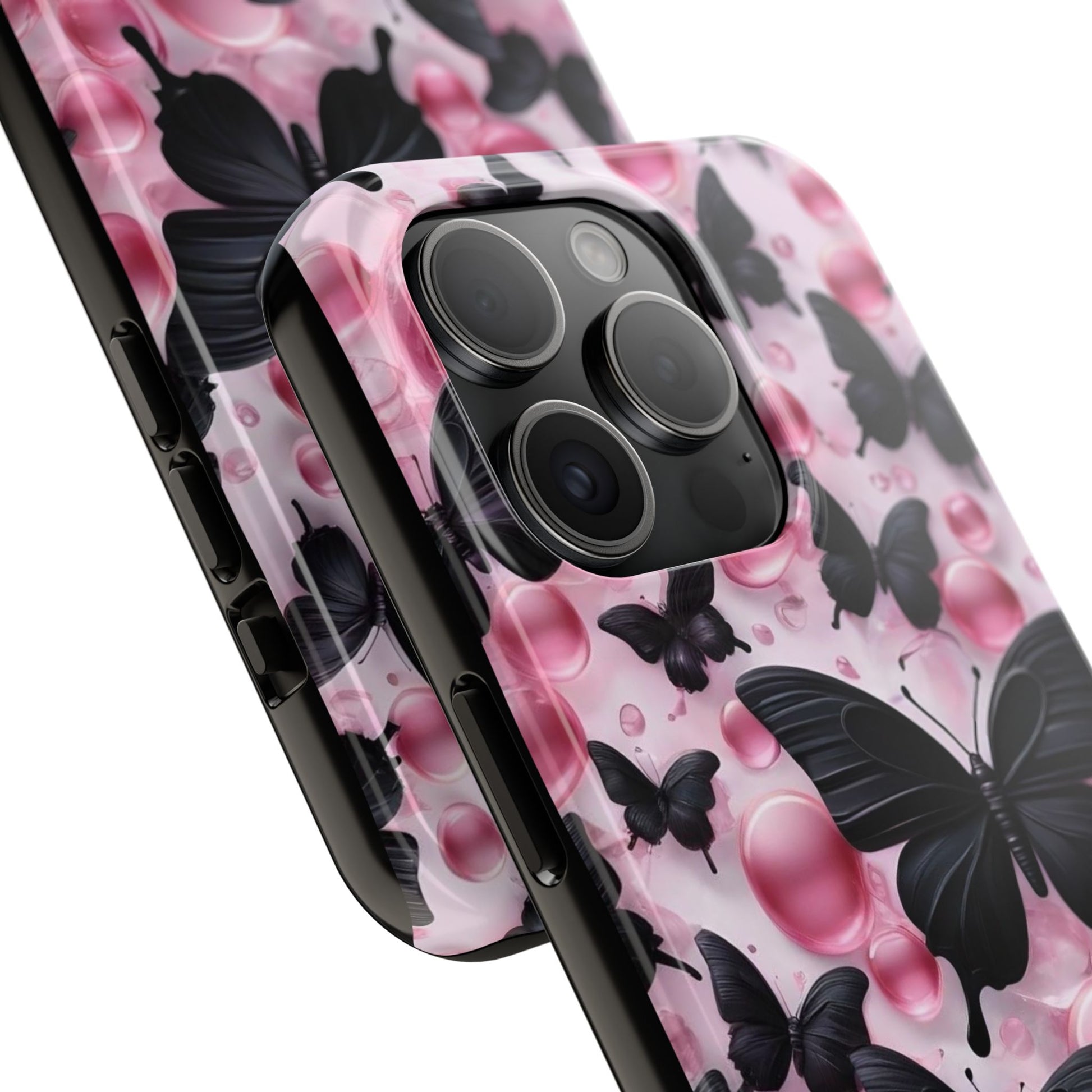Pearls and Butterflies Theme Phone Cases for iPhones & Samsung Phones
