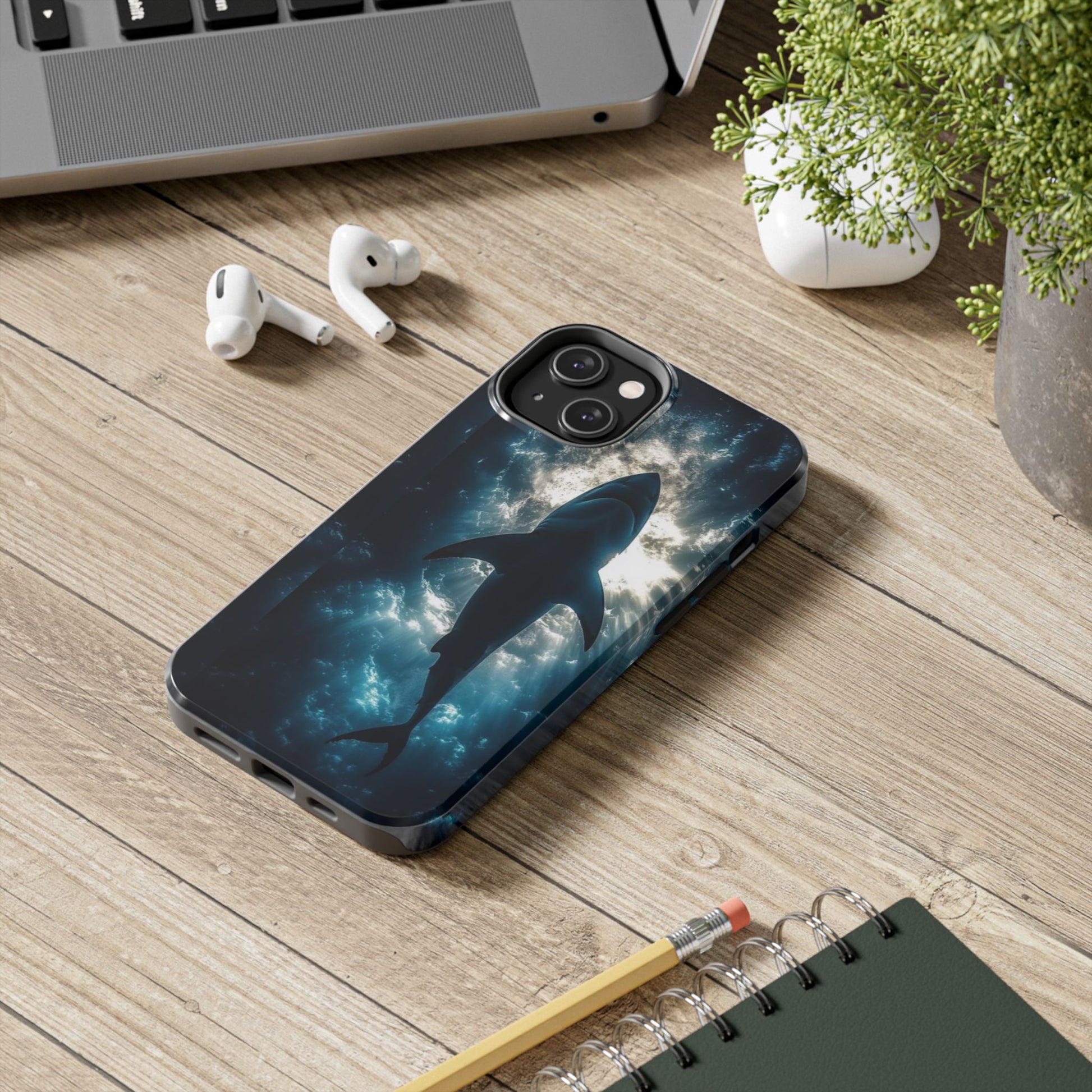 Great White Shark Themed Tough Phone Cases for Iphones & Samsung Phones