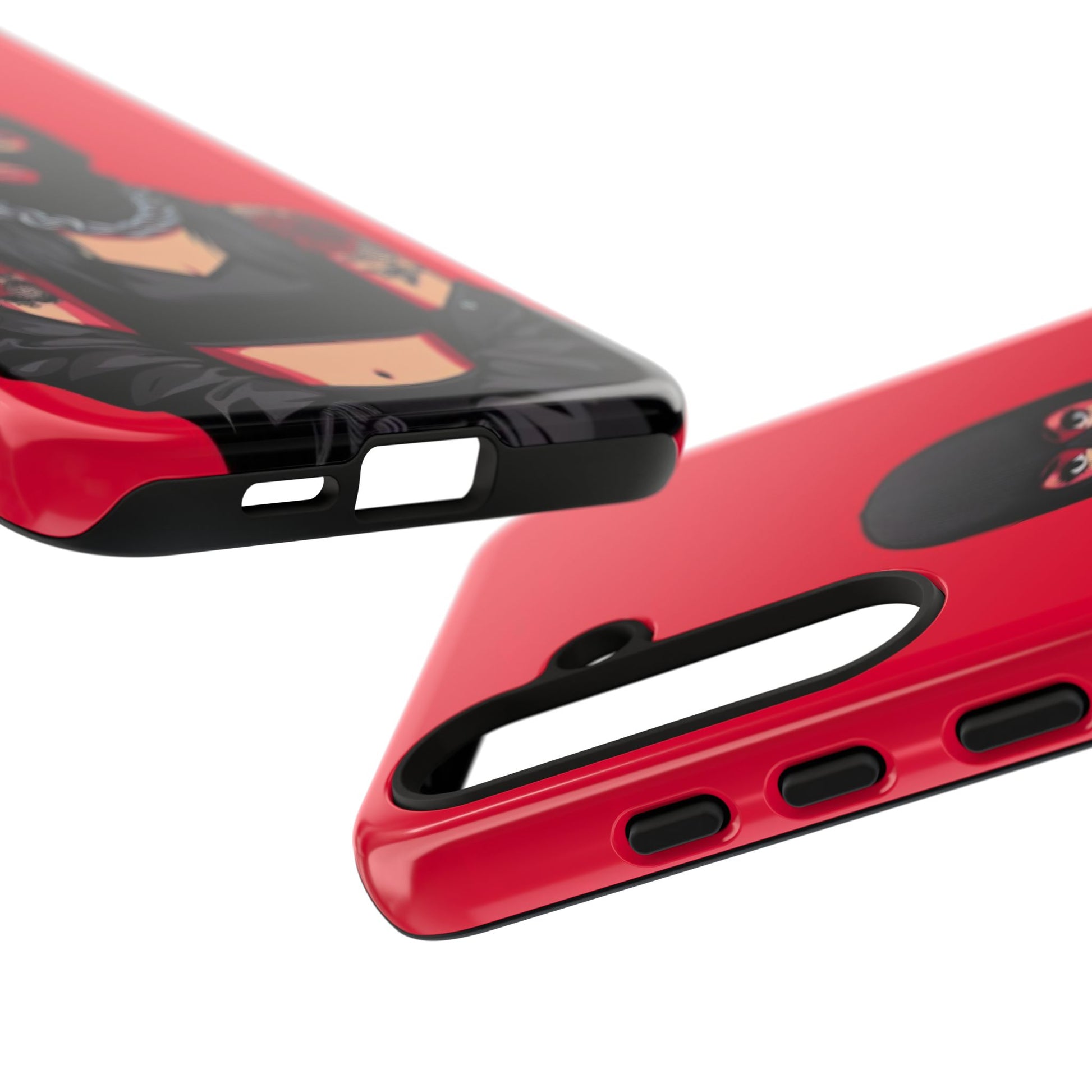 Thug Girl Red Design Tough Cases for iPhones, Samsung, and Pixel