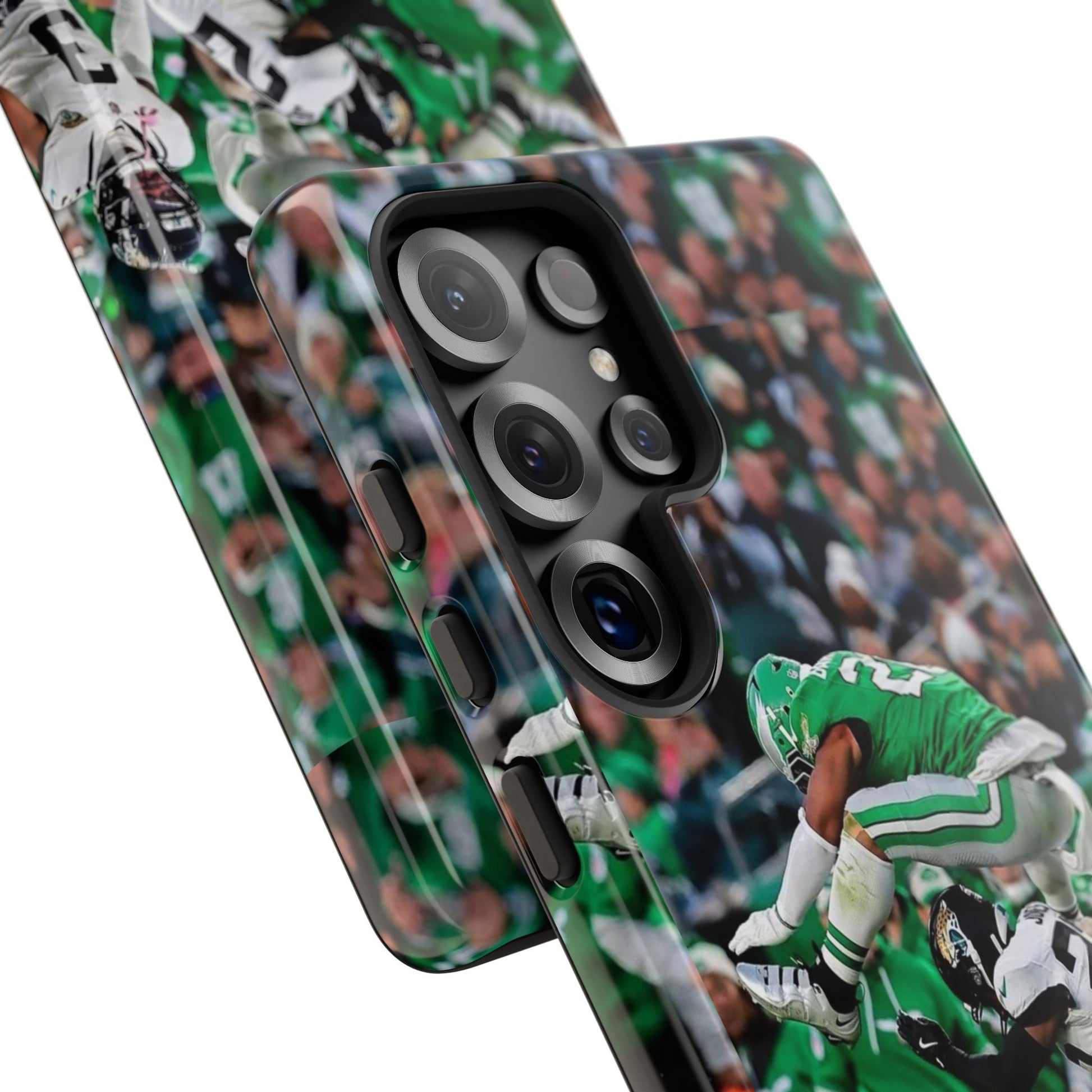 Saquon Barkley The Huddle Eagles Football Tough Cases for iPhones, Samsung, and Pixel