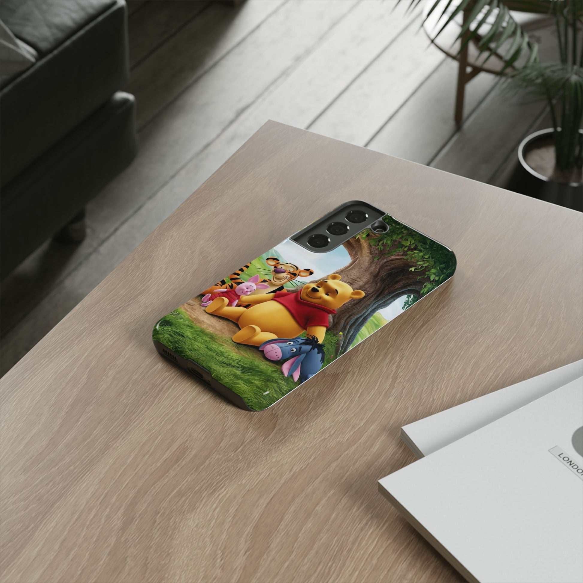 Cute Pooh Bear Phone Case, Tough Cases, Disney Phone for iPhones, Samsung, and Pixel