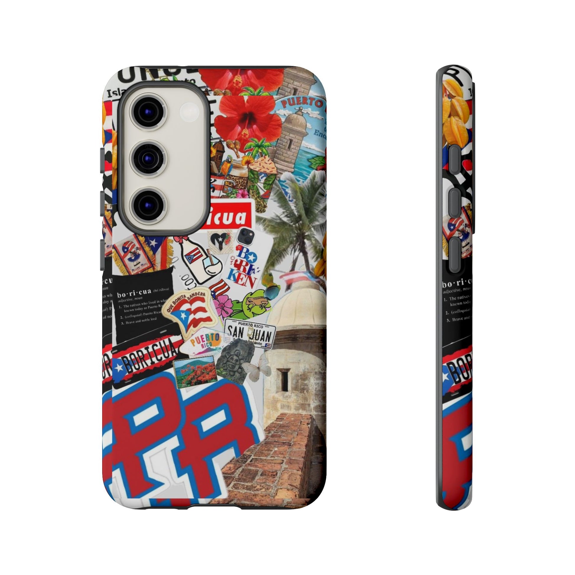 Puerto Rico Boricua Art Tough Cases for iPhones, Samsung, and Pixel