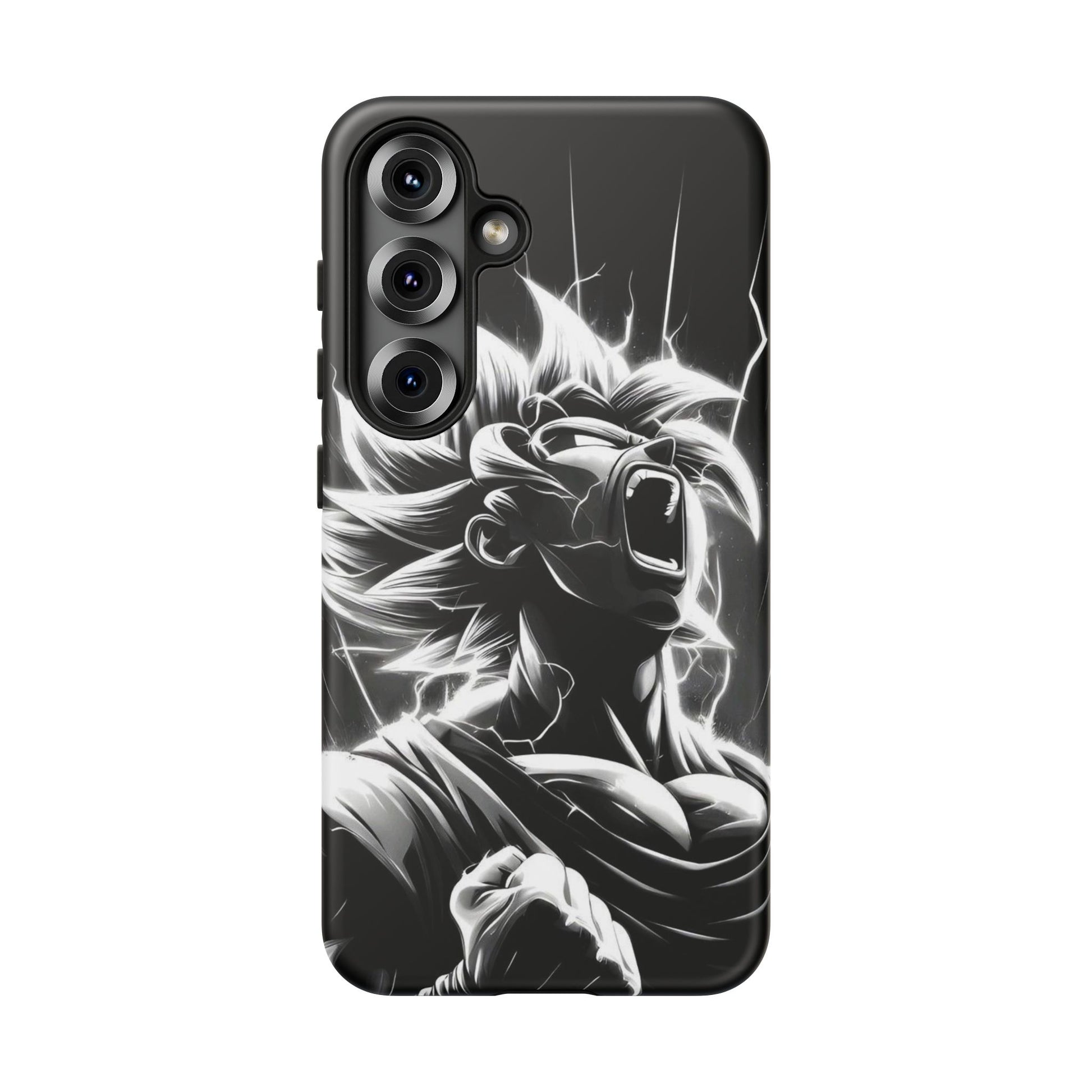 Anime Saiyan Rage Dragon ball Z Tough Cases for iPhones, Samsung, and Pixel