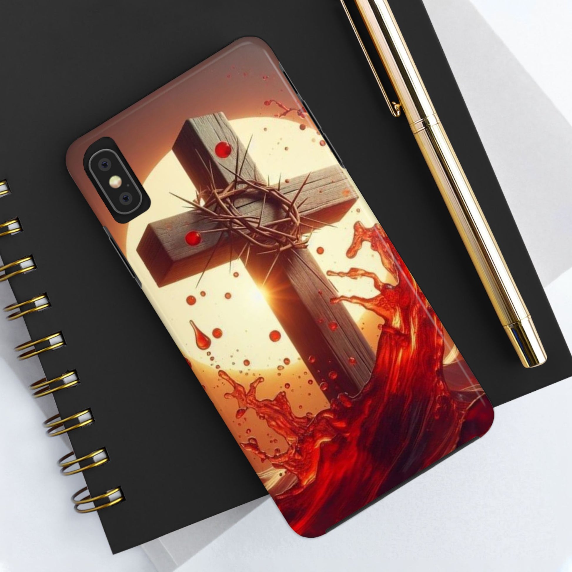 Blood of Christ Christian Theme Phone Cases for iPhones & Samsung Phones