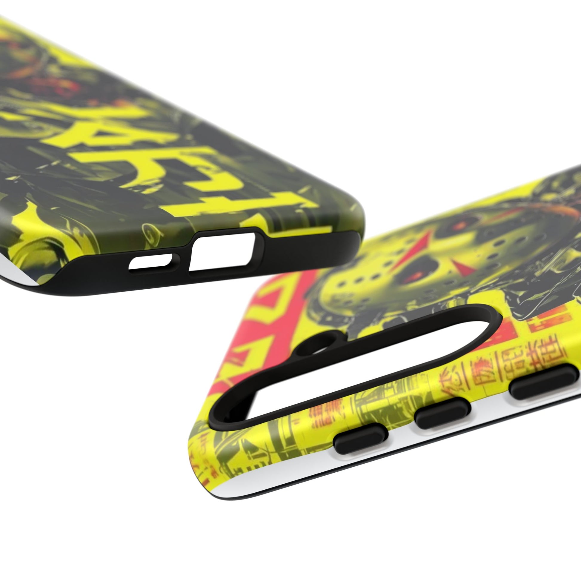 Cyberpunk X Jason Voorhees Tough Cases for iPhones, Samsung, and Pixel