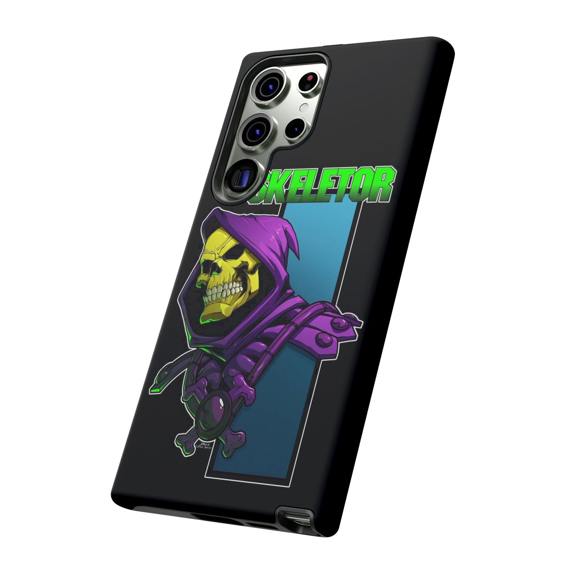 Skeletor Tough Cases for iPhones, Samsung, and Pixel