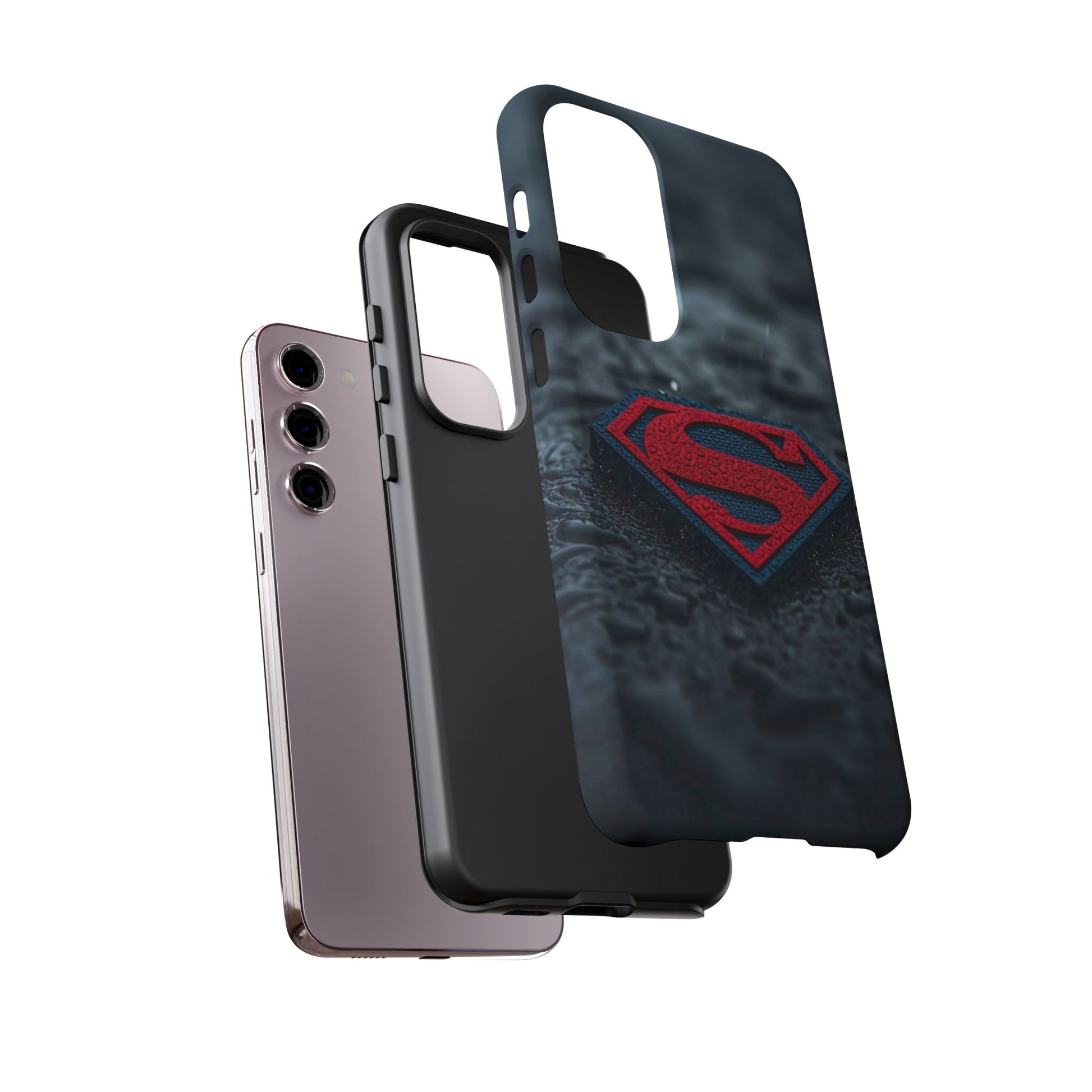 Superman Logo Tough Cases for iPhones, Samsung, and Pixel