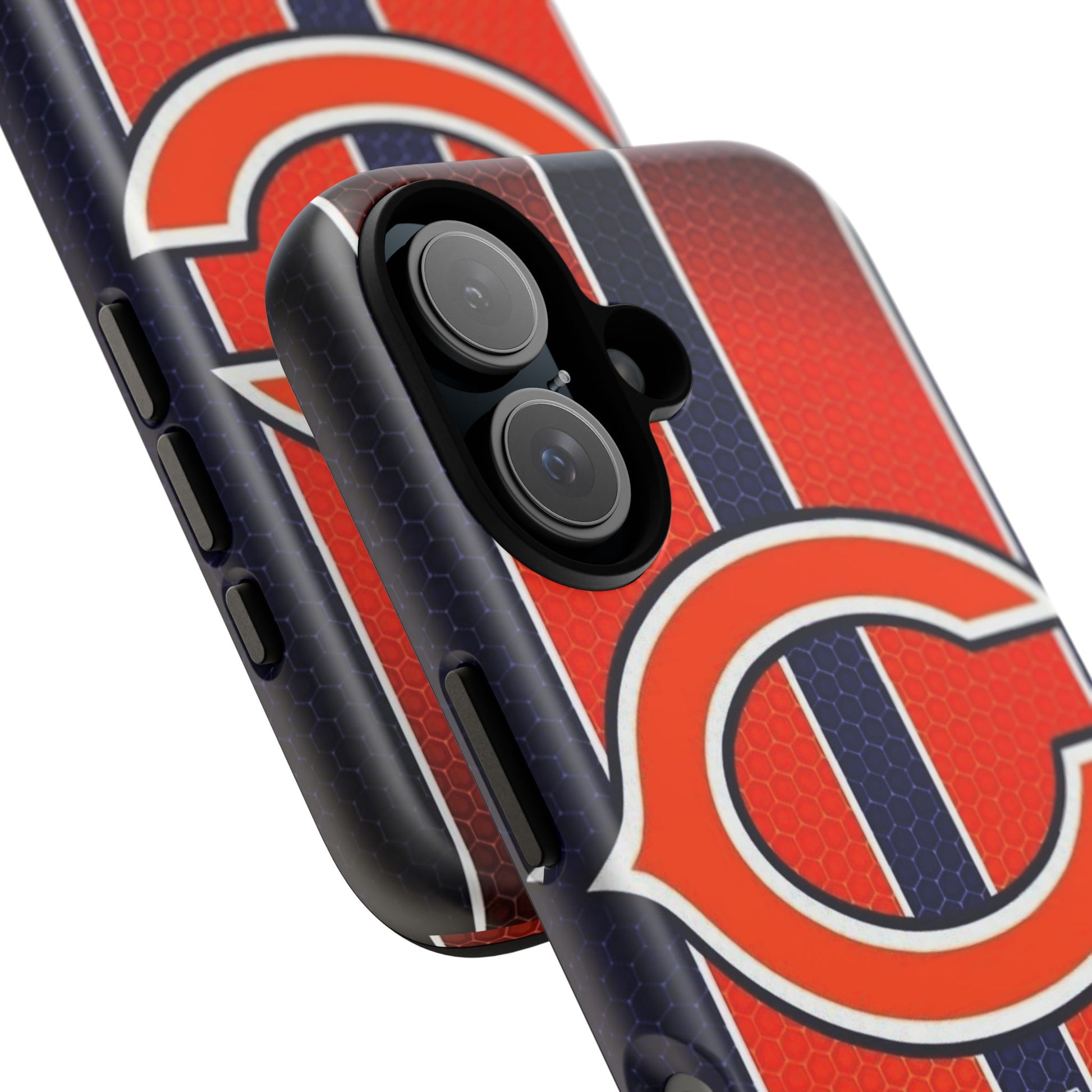 Chicago Bears Stripes Football Phone Case, Tough Cases for iPhones, Samsung, and Pixel