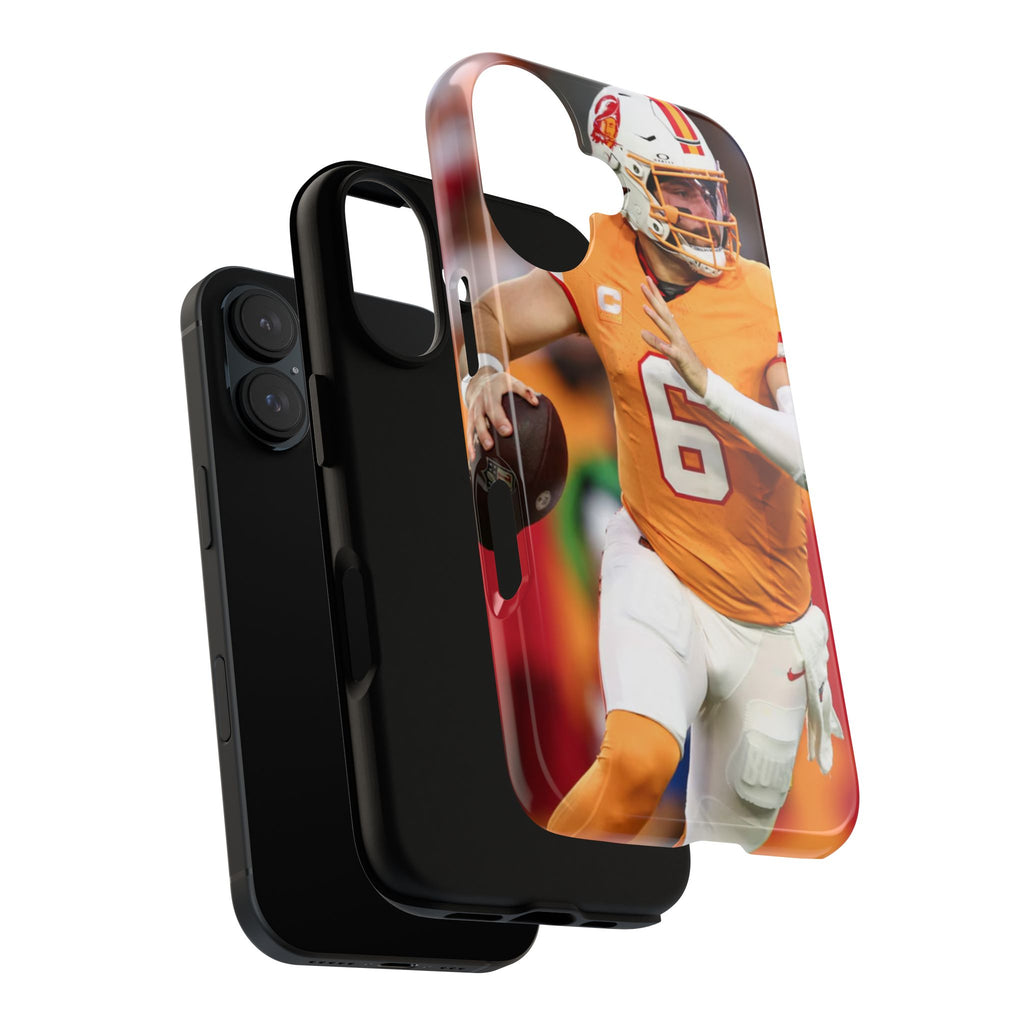 Tampa Bay Buccaneers Baker Mayfield Football Tough Cases for iPhones, Samsung, and Pixel