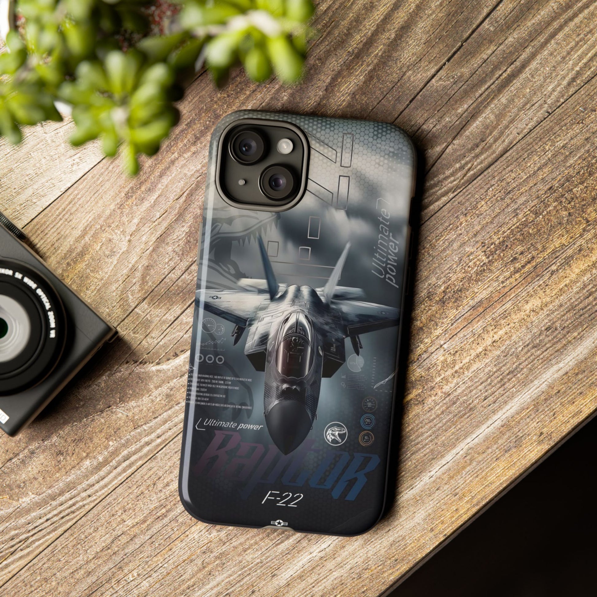 F-22 Raptor Fighter Jet Tough Cases for iPhones, Samsung, and Pixel