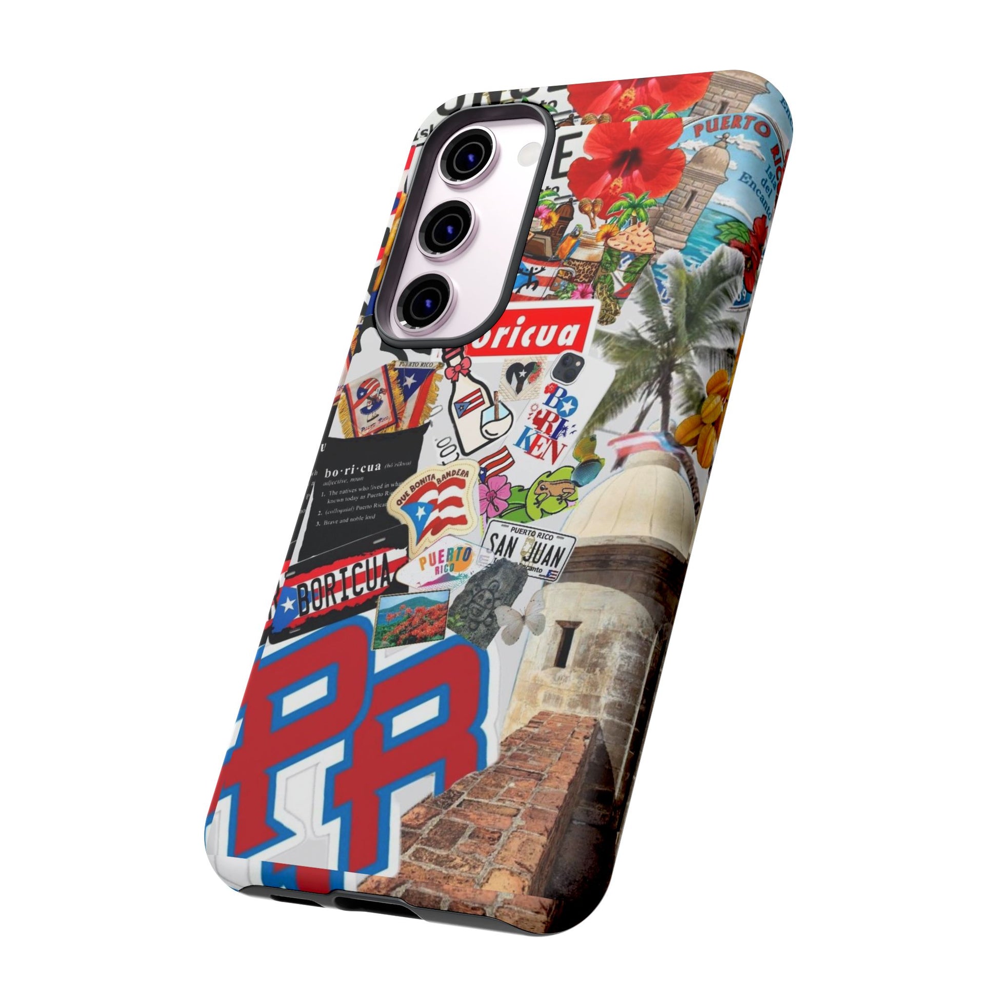 Puerto Rico Boricua Art Tough Cases for iPhones, Samsung, and Pixel