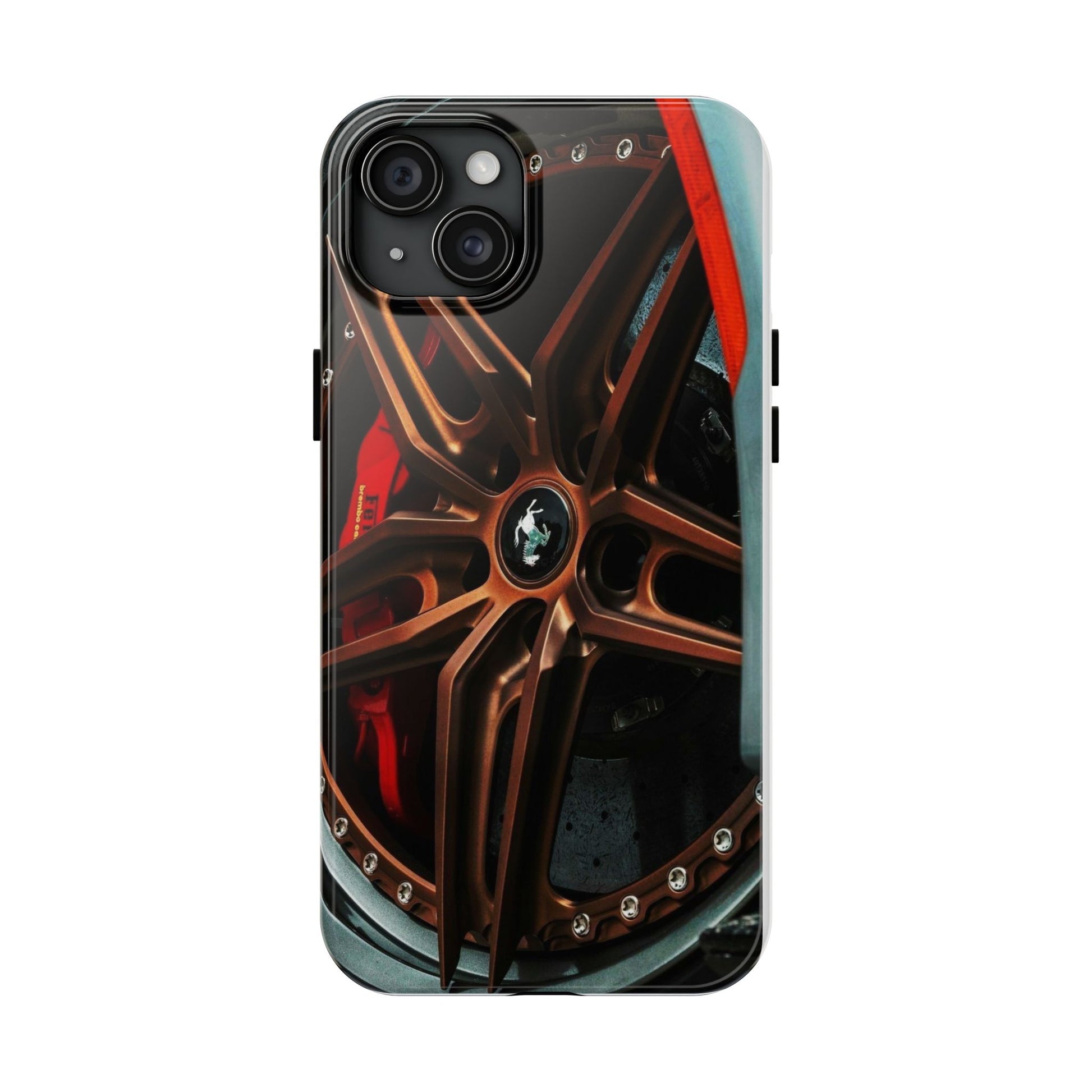 Sports Car Racing Wheel tough Phone Cases for Iphones & Samsung Durable