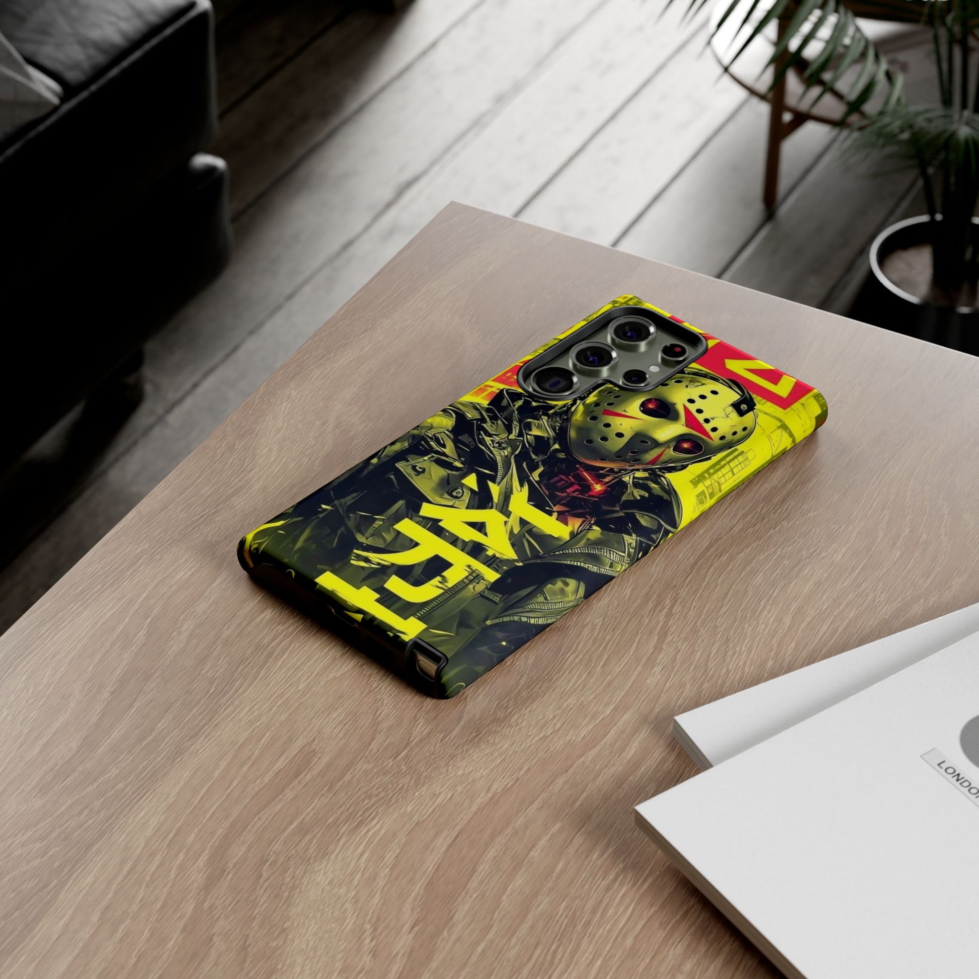 Cyberpunk X Jason Voorhees Tough Cases for iPhones, Samsung, and Pixel