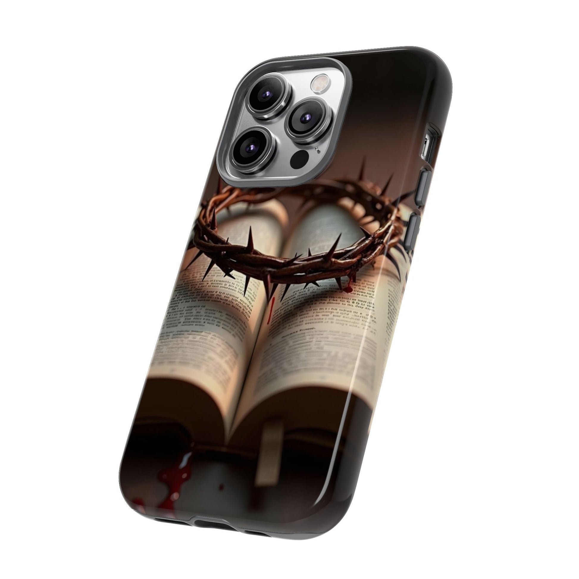 Crown of Thorns and Bible Christian Tough Cases for iPhones, Samsung, and Pixel