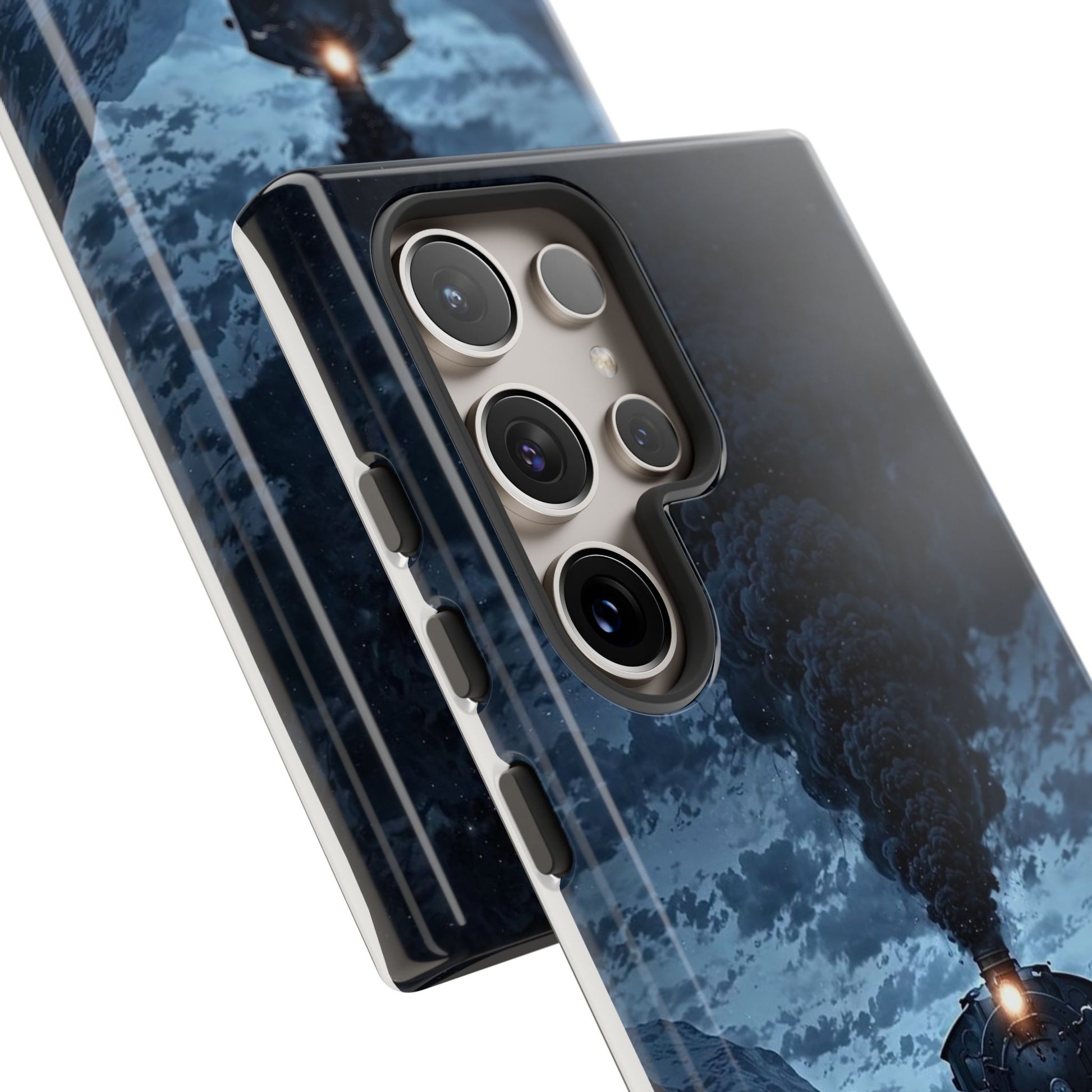 Steam Engine Train Themed Tough Cases for iPhones, Samsung, and Pixel