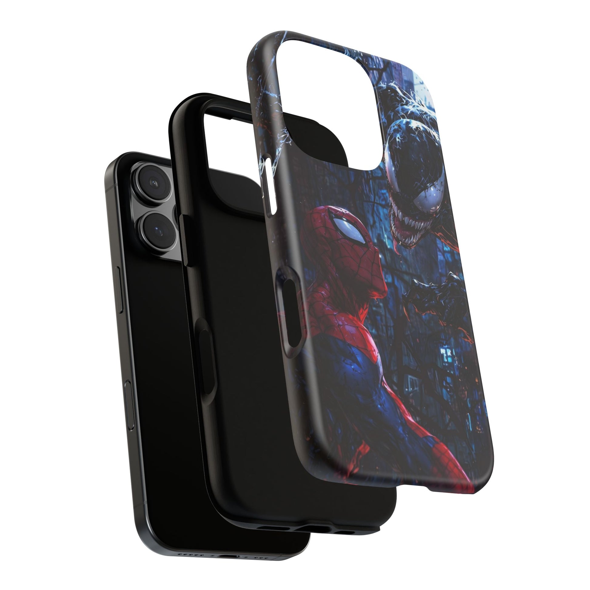 Venom x Spiderman Phone Case, Tough Cases for iPhones, Samsung, and Pixel