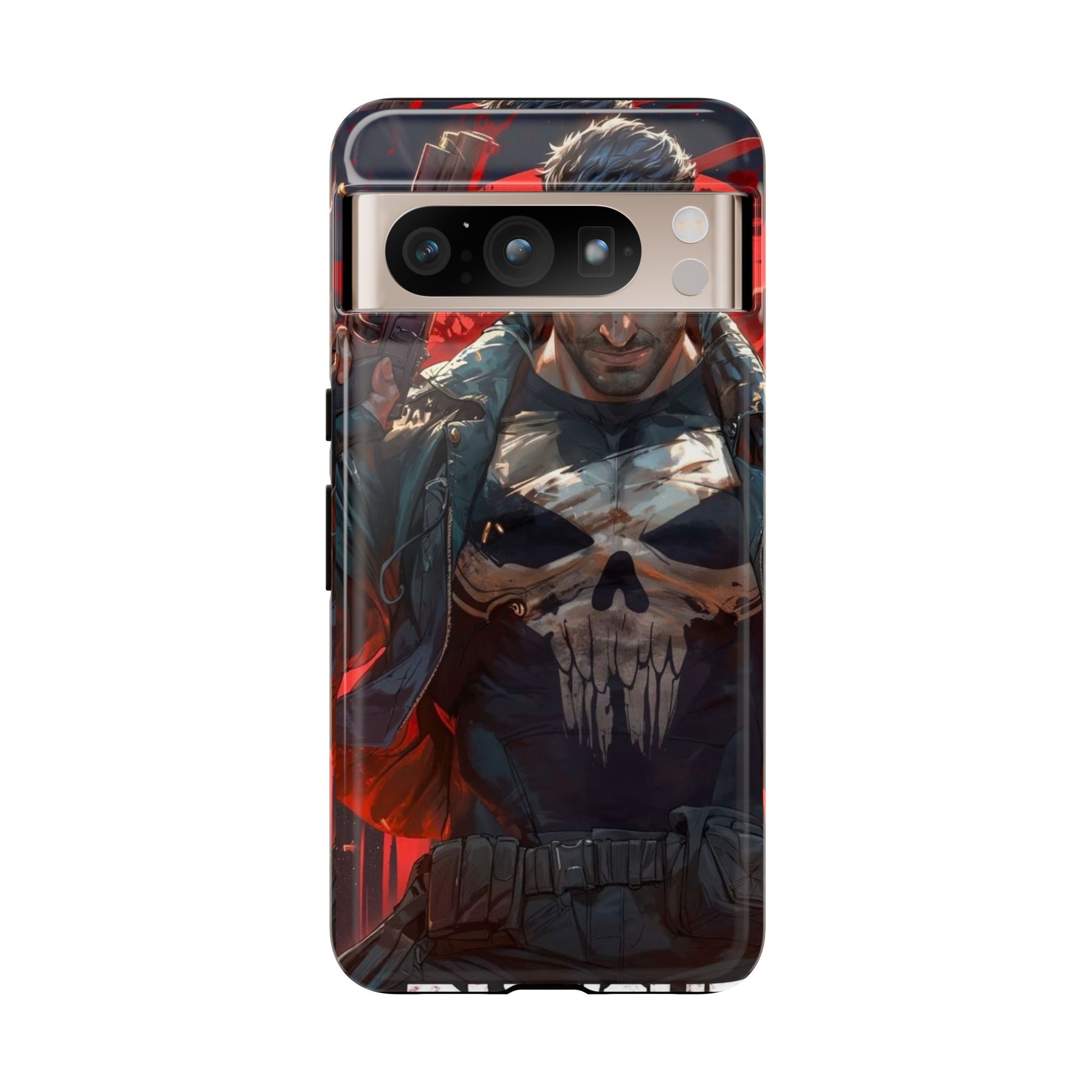 Punisher Tough Cases for iPhones, Samsung, and Pixel