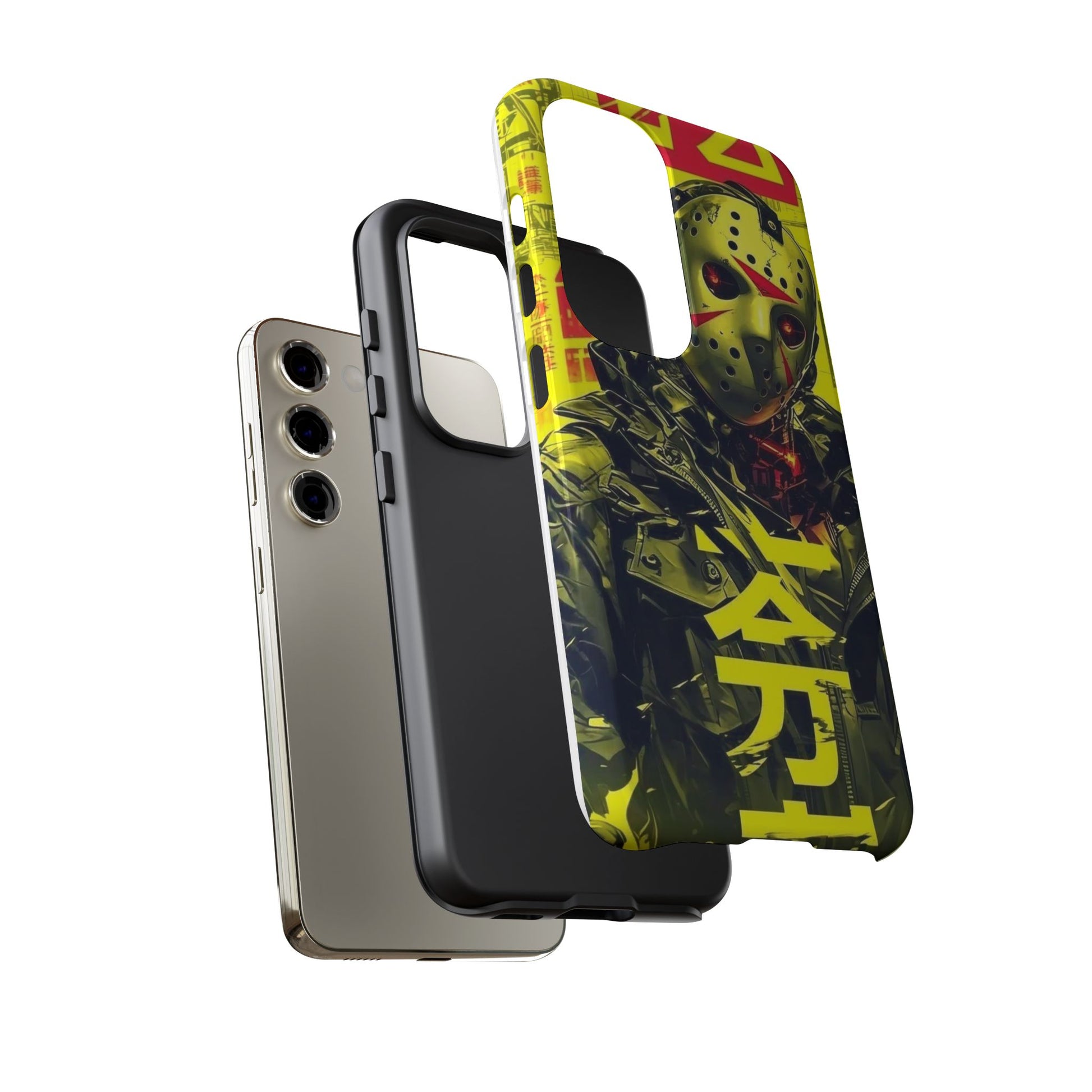 Cyberpunk X Jason Voorhees Tough Cases for iPhones, Samsung, and Pixel
