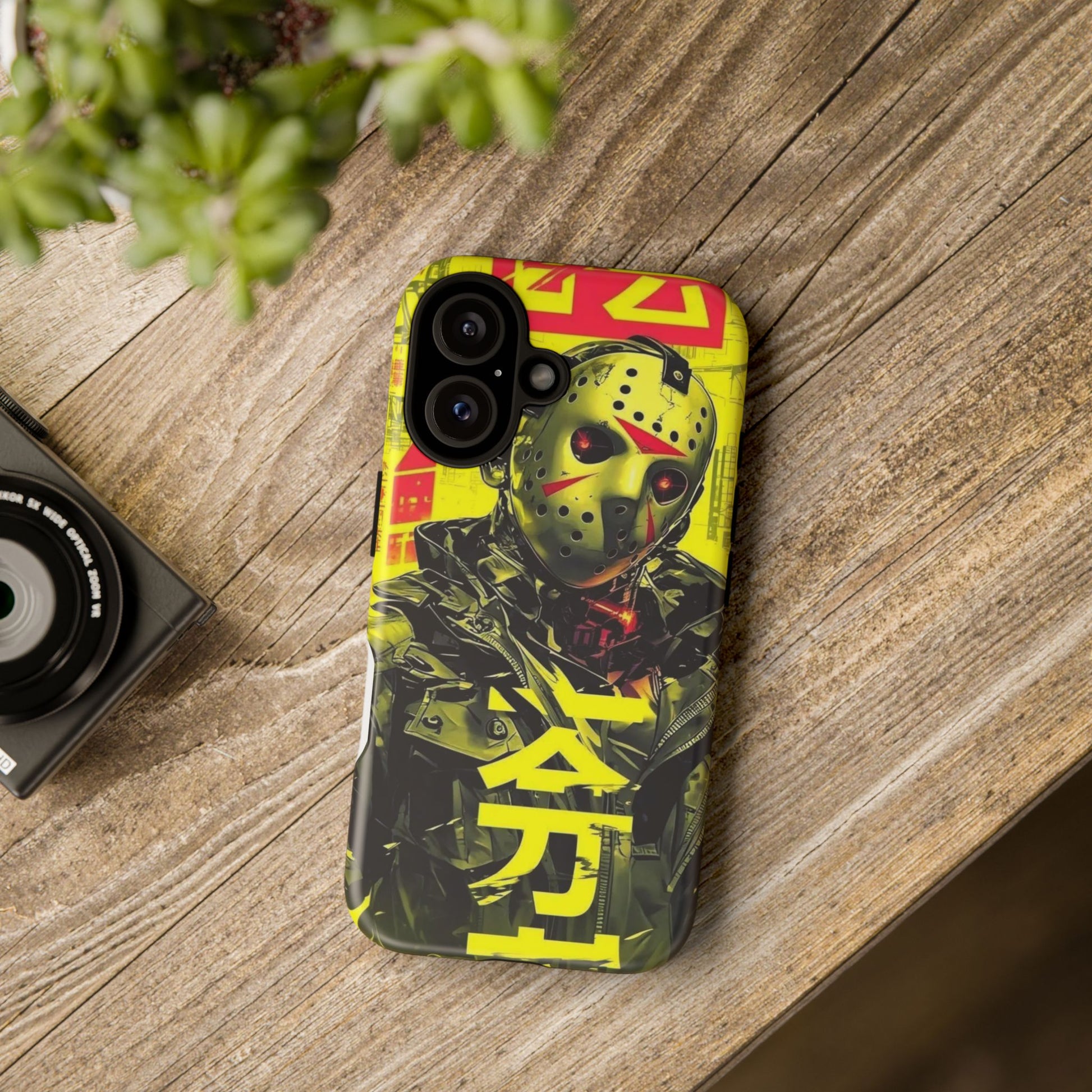 Cyberpunk X Jason Voorhees Tough Cases for iPhones, Samsung, and Pixel
