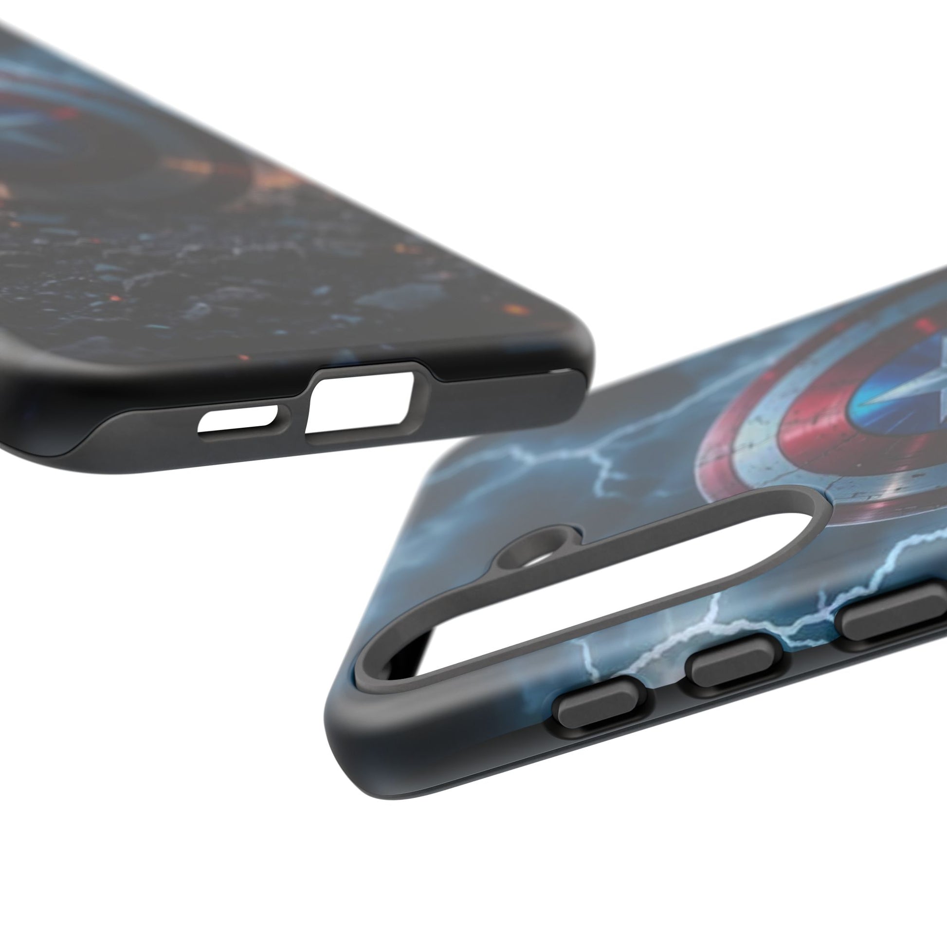 Captain America Shield Tough Cases for iPhones, Samsung, and Pixel