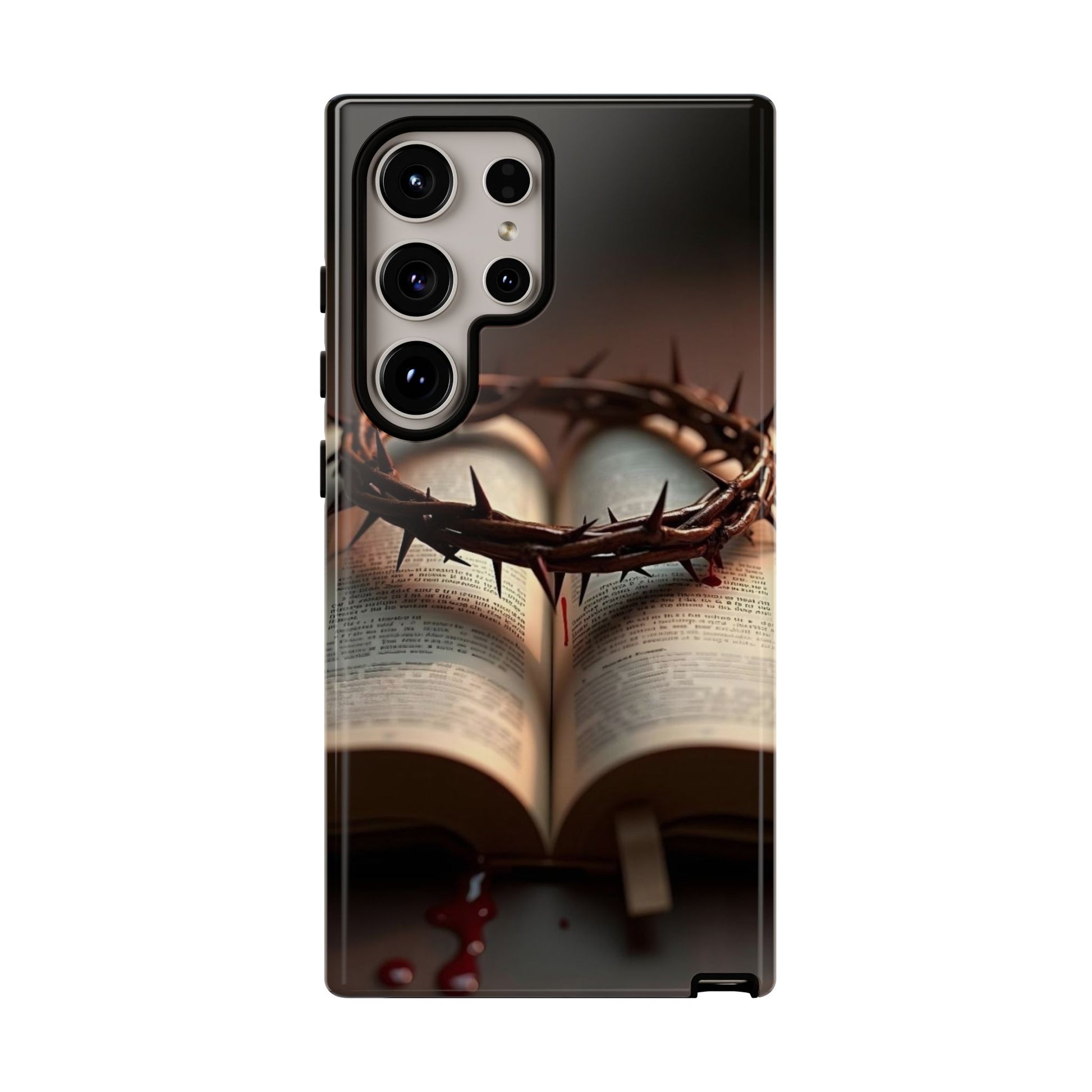 Crown of Thorns and Bible Christian Tough Cases for iPhones, Samsung, and Pixel
