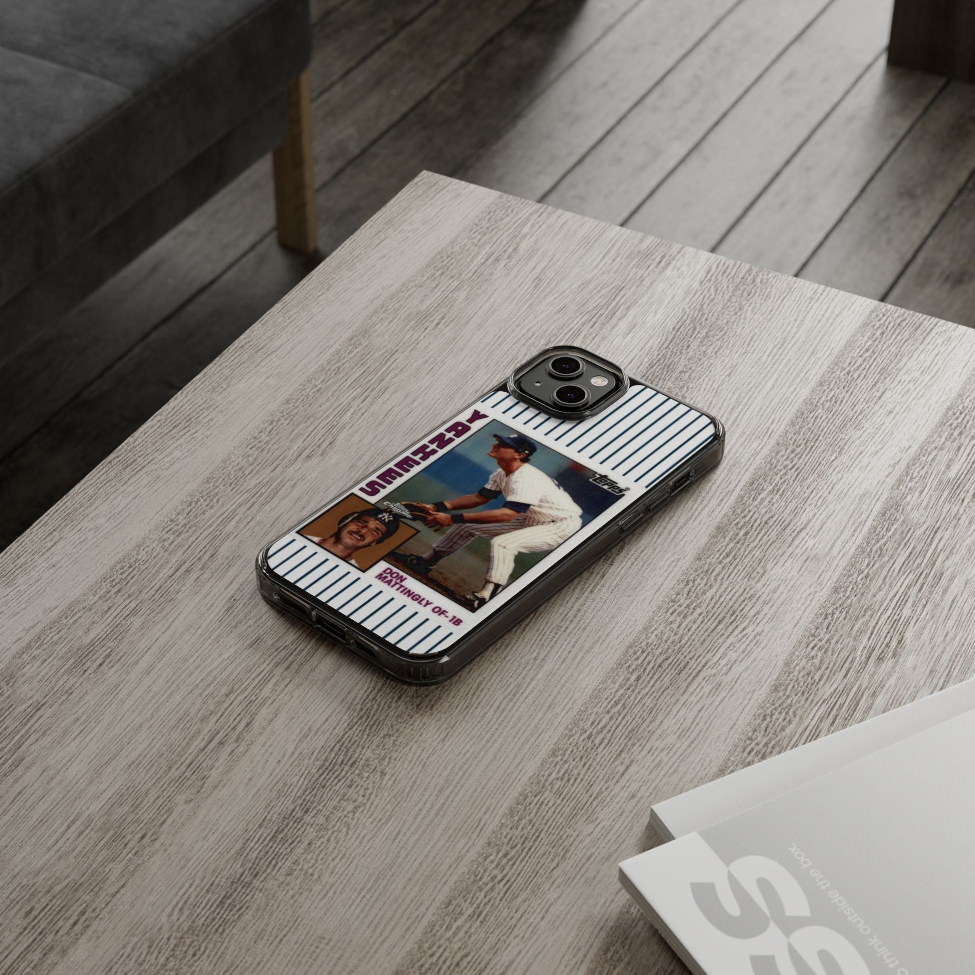 Mattingly Rookie Card Baseball inspired Protective Iphone and Samsung case