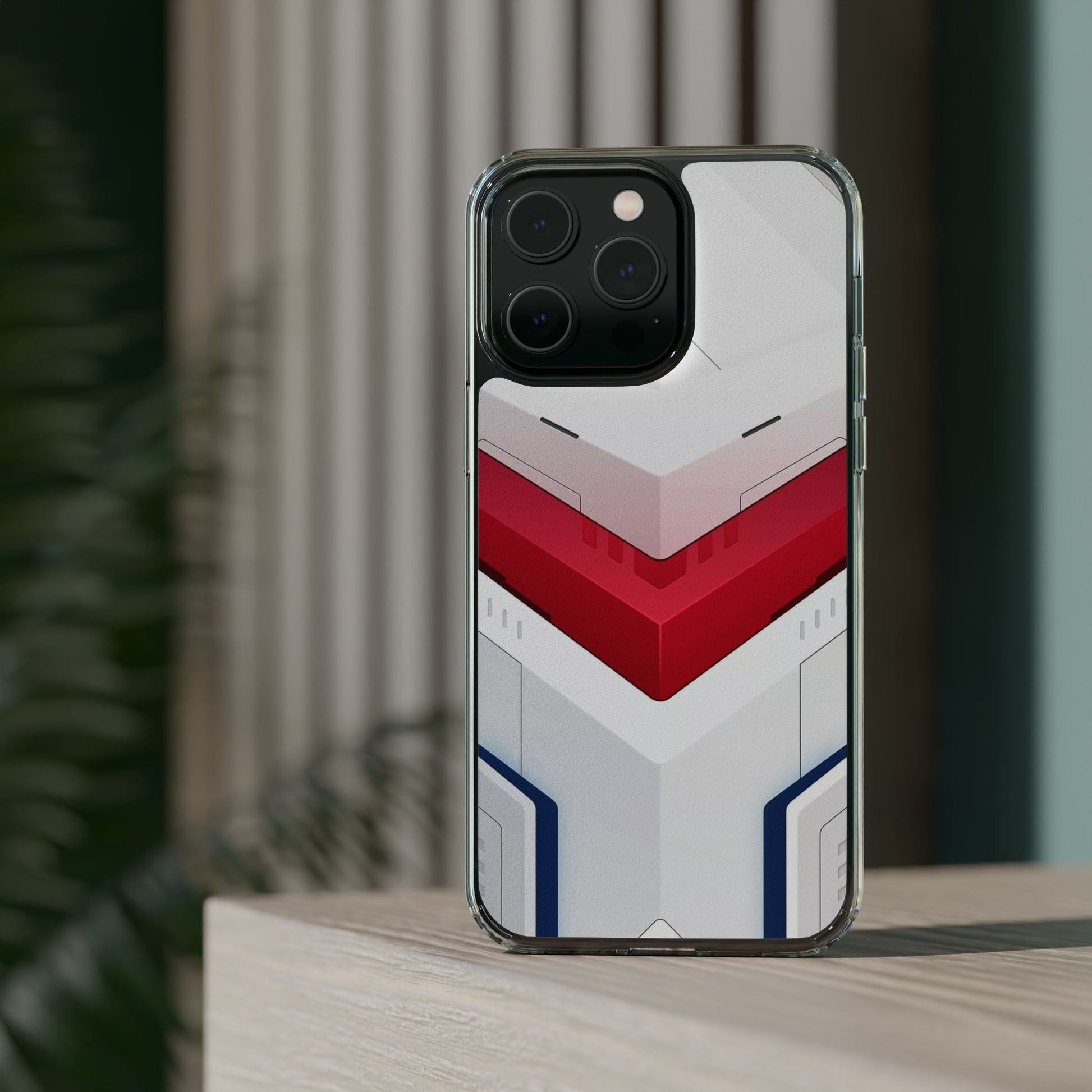 Mecha Armor Phone Case, Gundam Clear Cover for iPhone & Samsung - Gift for Anime