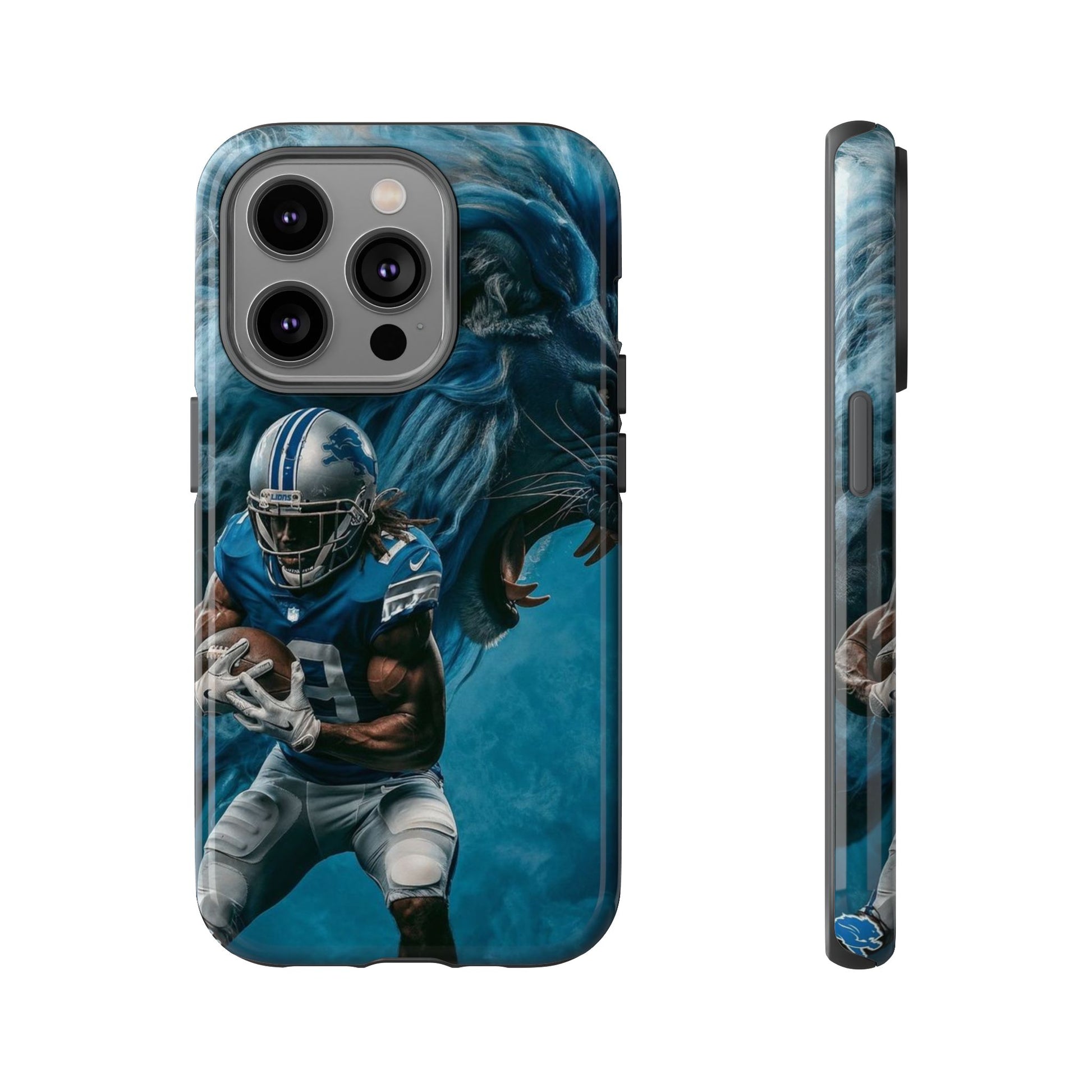 Detroit Lions Player Football Phone Case, Tough Cases for iPhones, Samsung, and Pixel