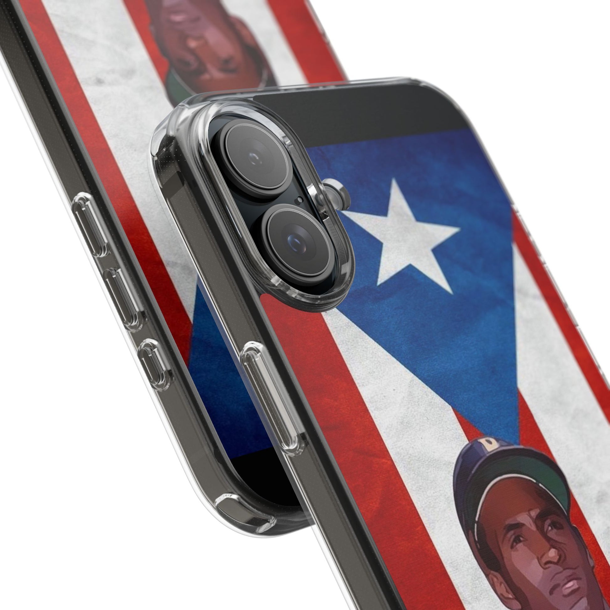 Puerto Rican Baseball Legend Clemente inspired Protective Iphone, Samsung case
