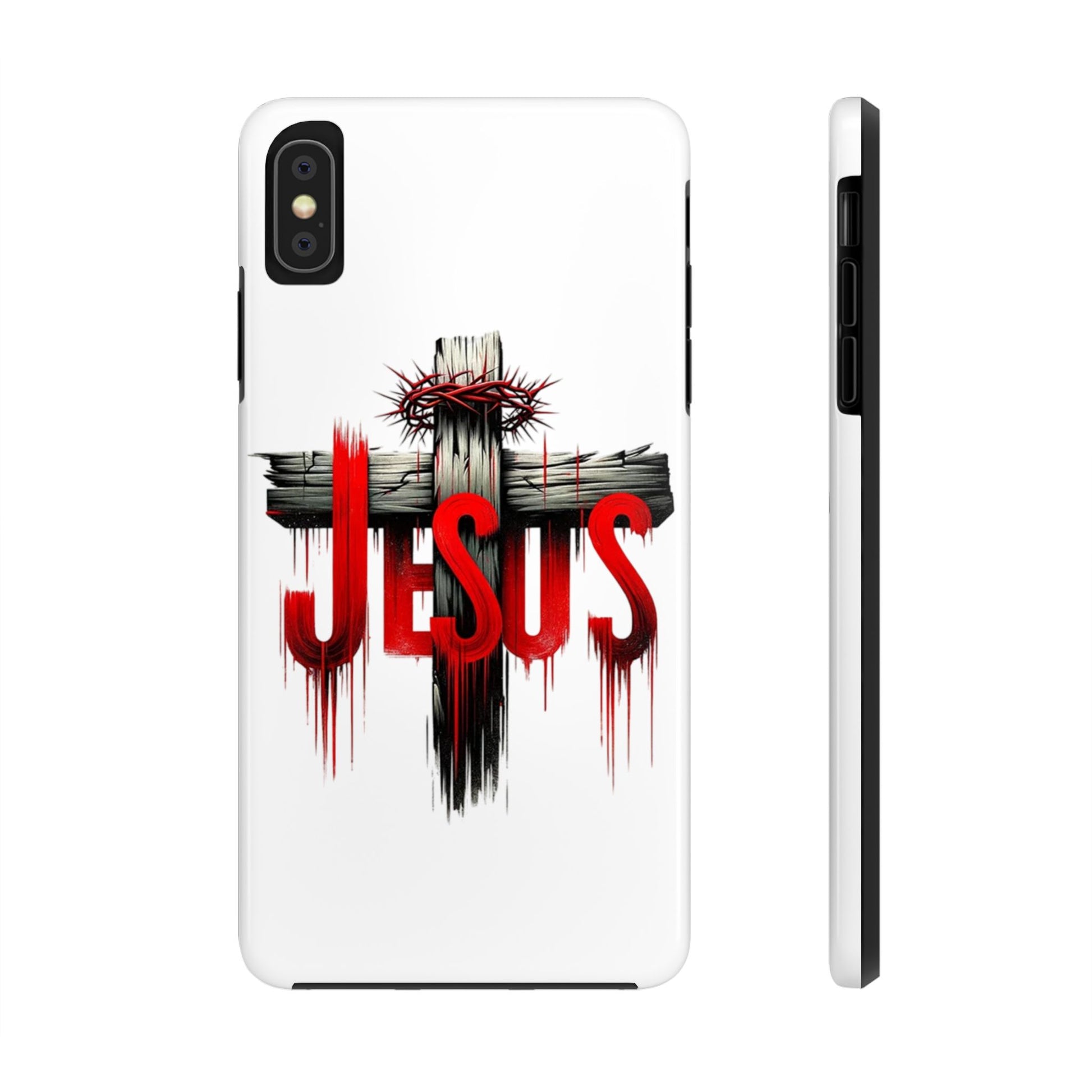 Jesus Cross and Crown Christian Theme Phone Cases for iPhones & Samsung Phones