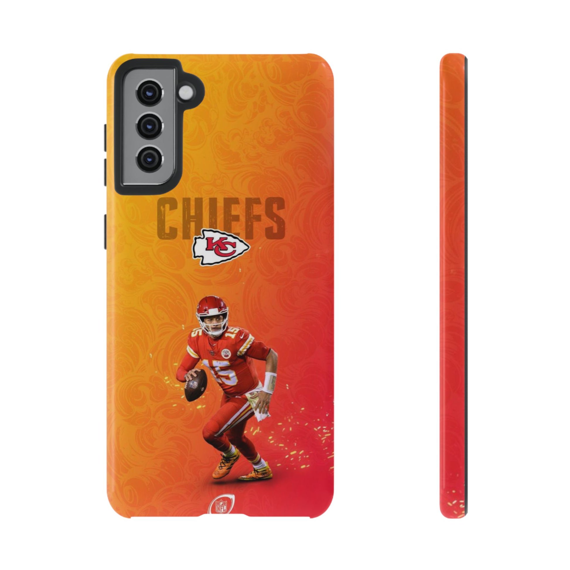 Kansas City Chiefs Patrick Mahomes Football Tough Cases for iPhones, Samsung, and Pixel