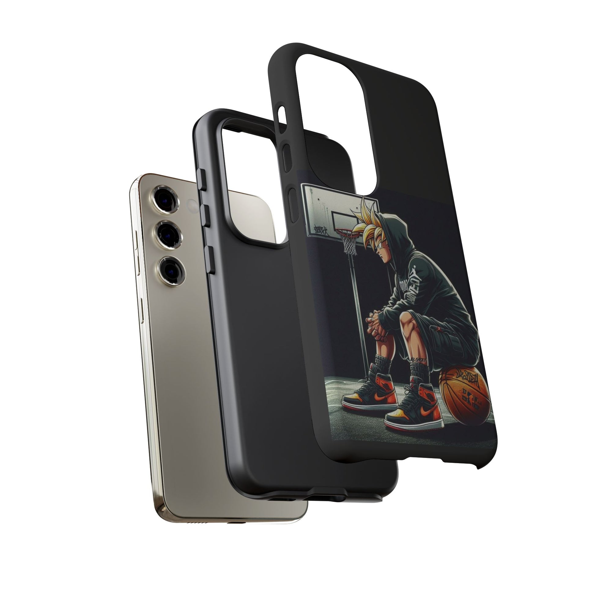 Son Goku Basketball Tough Cases for iPhones, Samsung, and Pixel