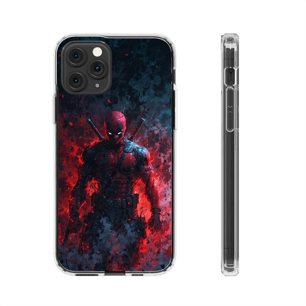 Phone Case, Deadpool Inspired Abstract art, Iphone, Samsung case