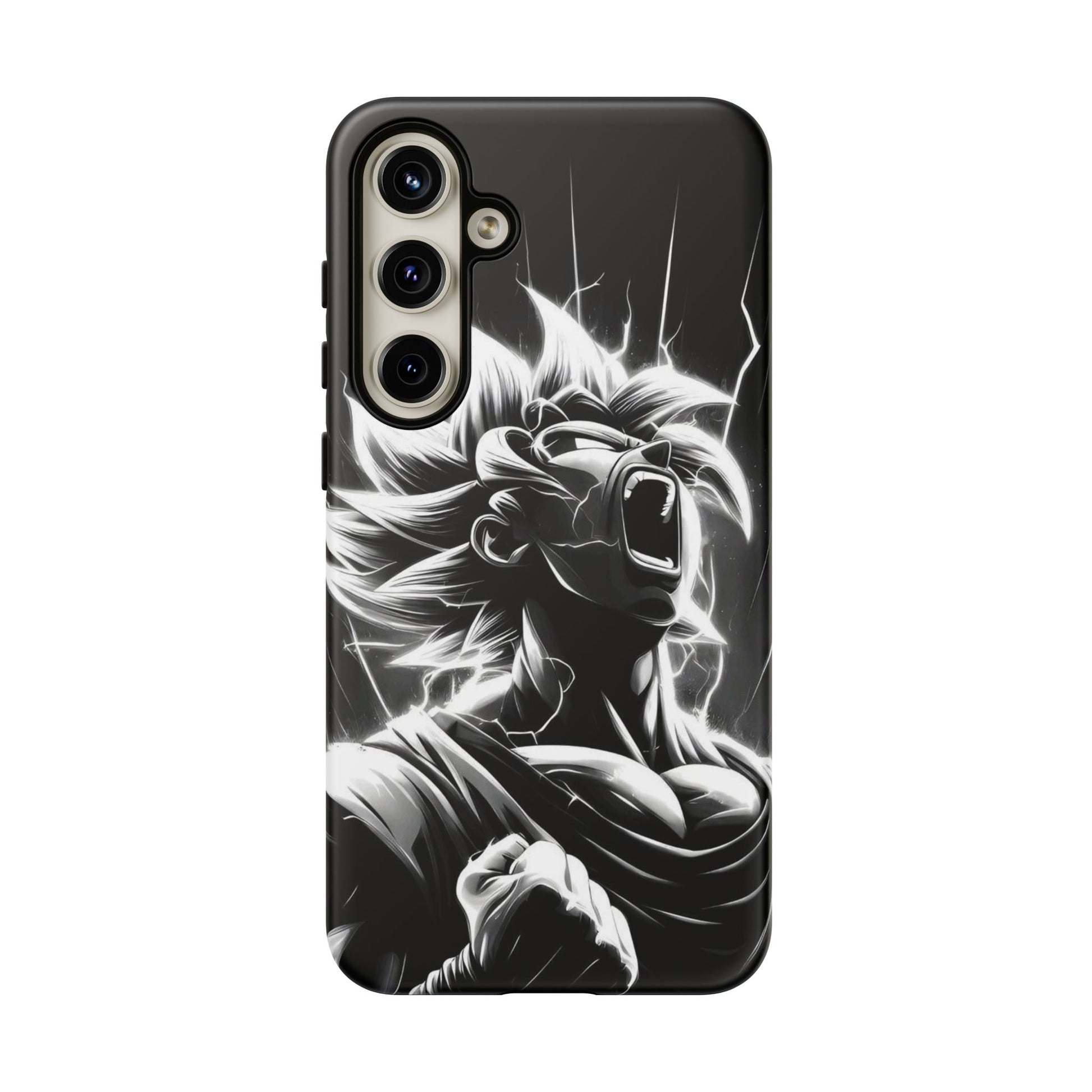 Anime Saiyan Rage Dragon ball Z Tough Cases for iPhones, Samsung, and Pixel