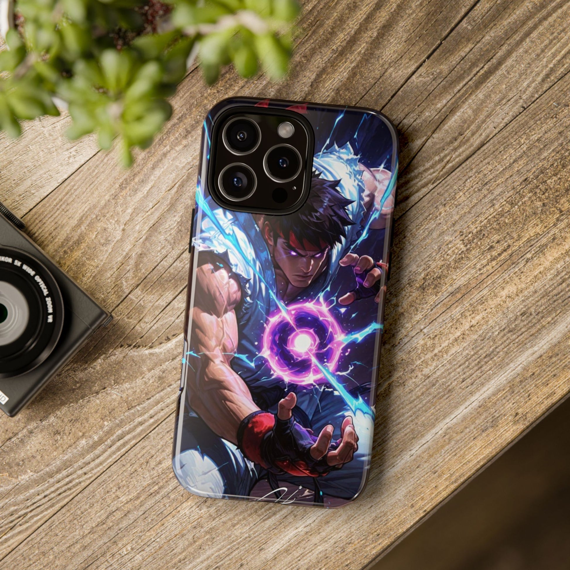 Street Fighter Ryu Gamer Art Tough Cases for iPhones, Samsung, and Pixel