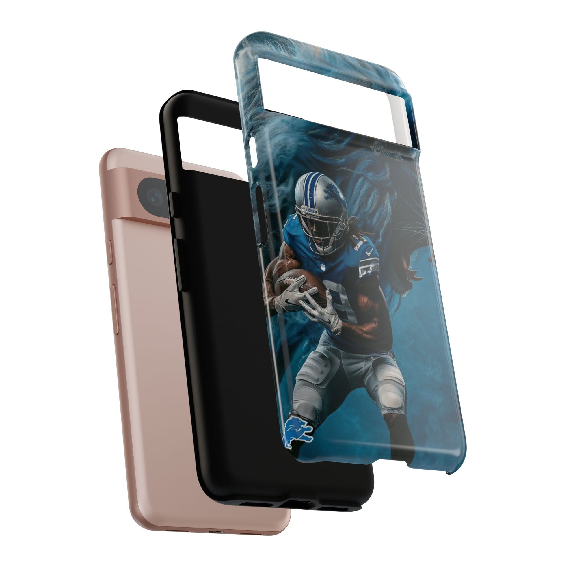 Detroit Lions Player Football Phone Case, Tough Cases for iPhones, Samsung, and Pixel