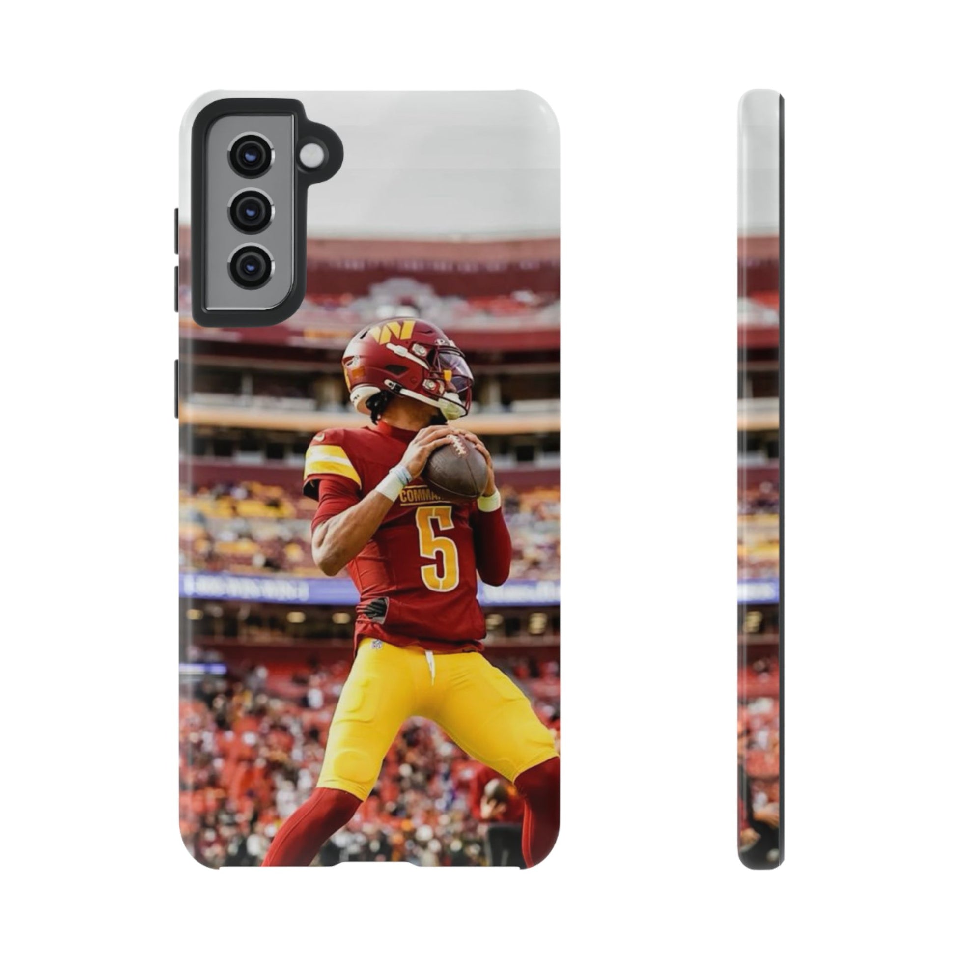 Jayden Daniels Washington Football Tough Cases for iPhones, Samsung, and Pixel