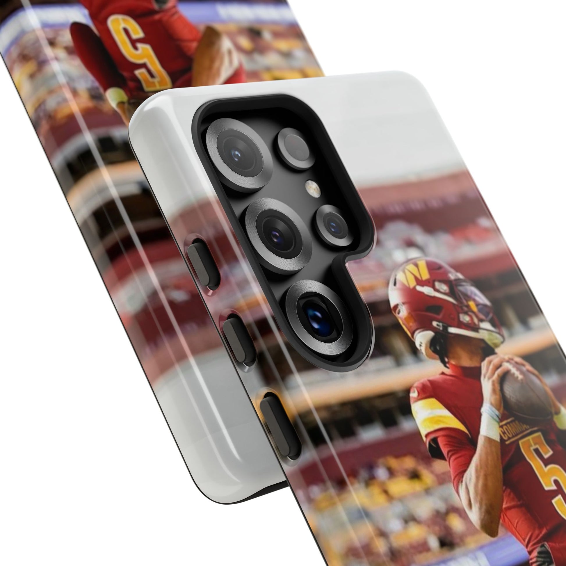 Jayden Daniels Washington Football Tough Cases for iPhones, Samsung, and Pixel
