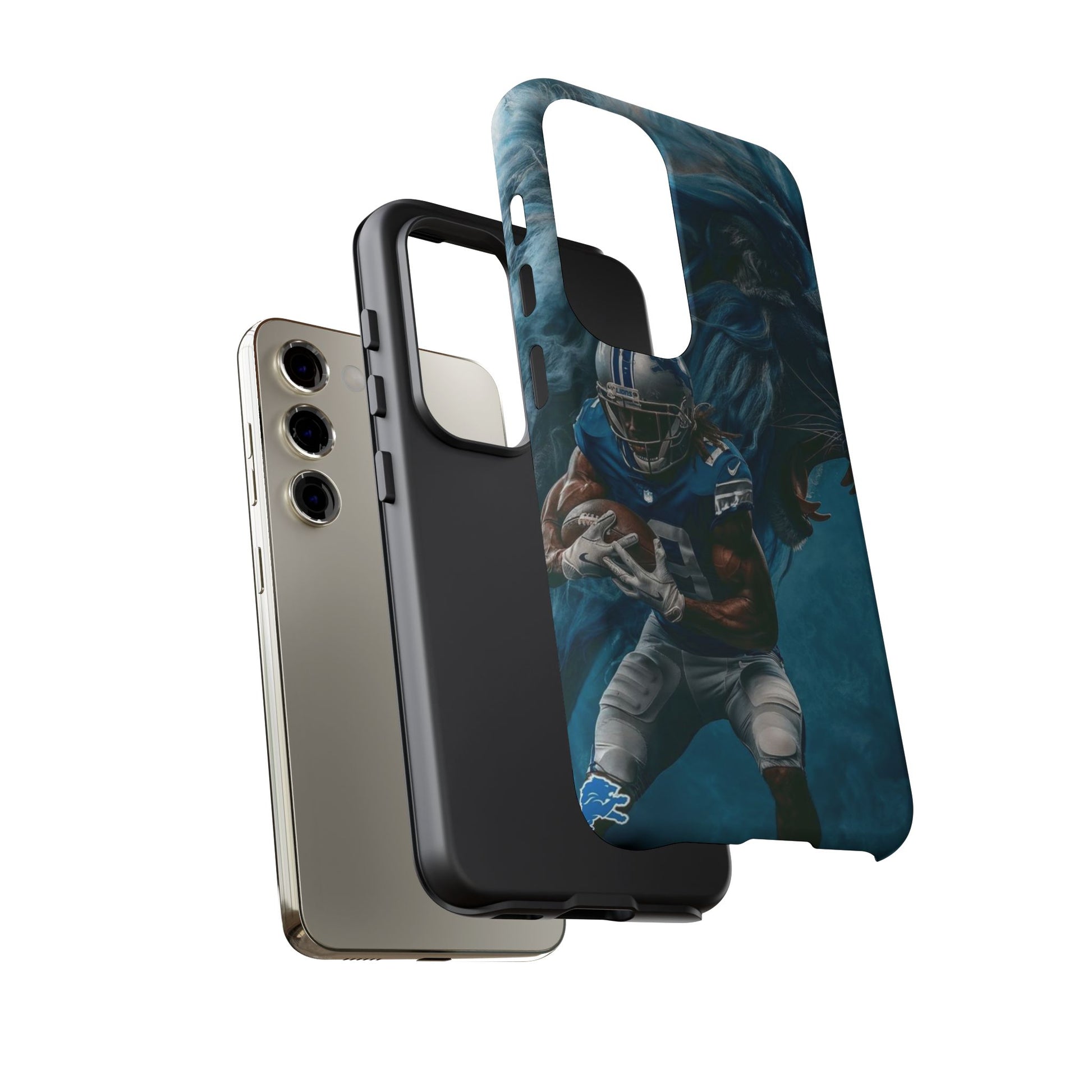Detroit Lions Player Football Phone Case, Tough Cases for iPhones, Samsung, and Pixel