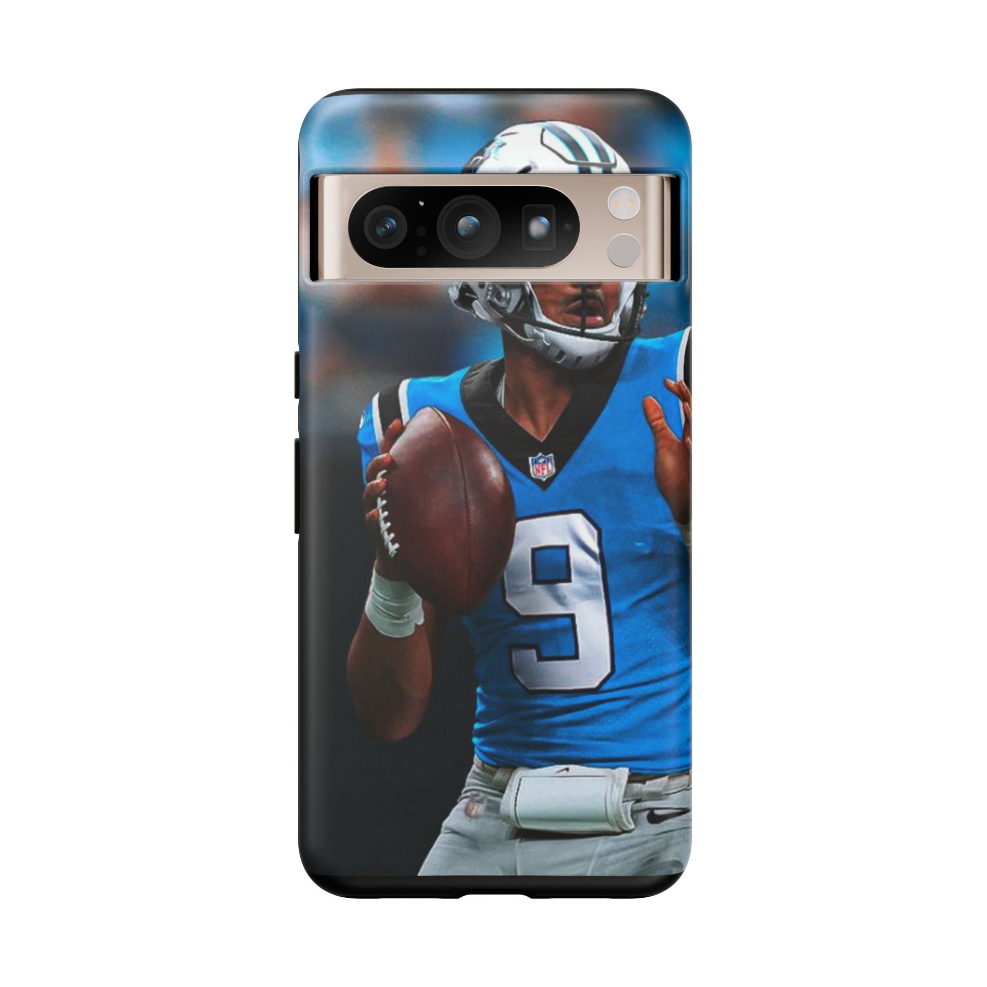 Carolina Panthers Bryce Young Football Tough Cases for iPhones, Samsung, and Pixel