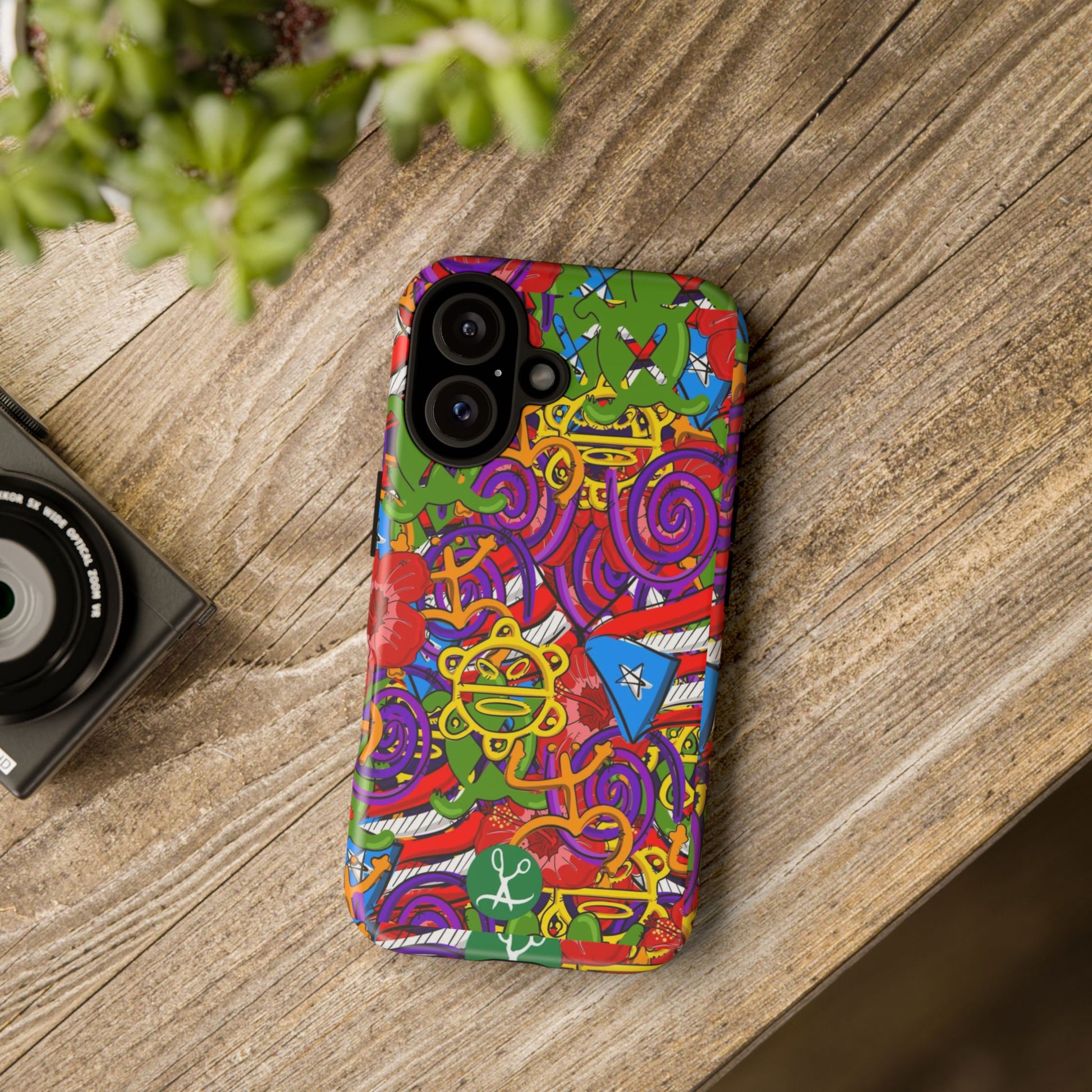 Puerto Rico Taino Tribal Art Tough Cases for iPhones, Samsung, and Pixel