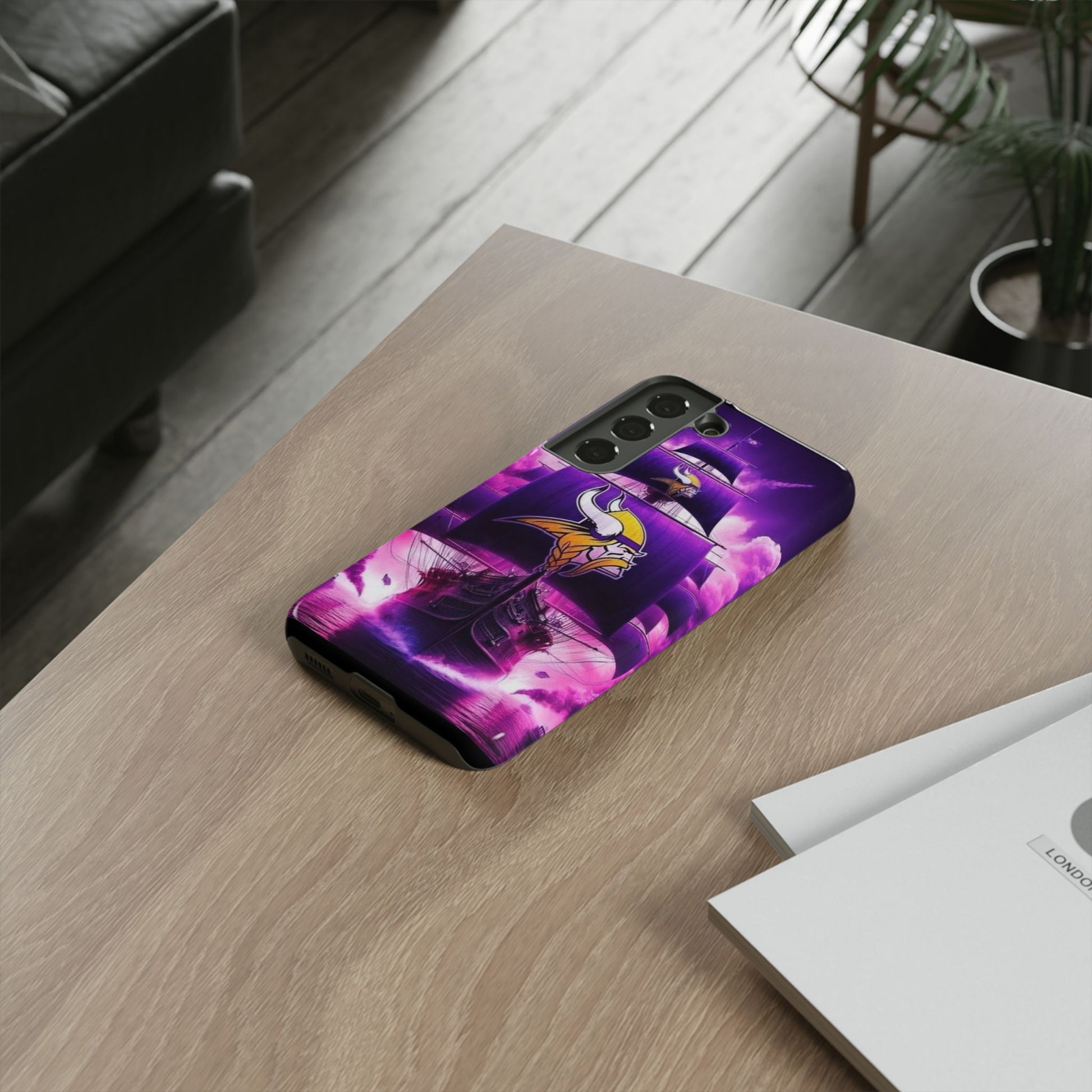 Minnesota Vikings Ship Football Phone Case, Tough Cases for iPhones, Samsung, and Pixel