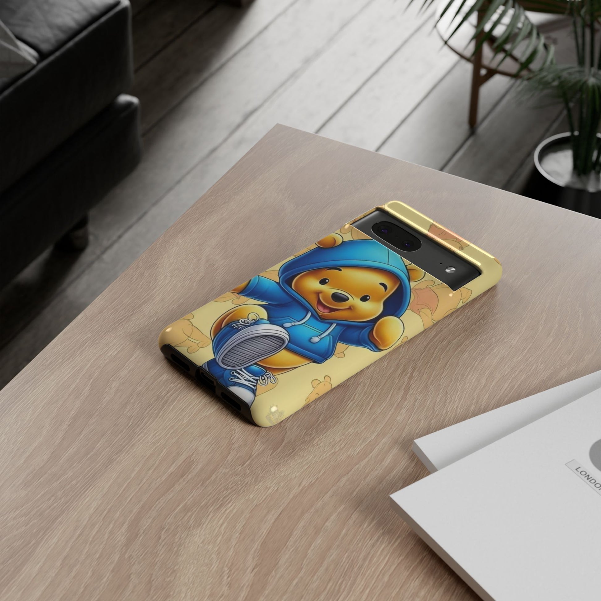 Cute Pooh Bear Phone Case, Tough Case