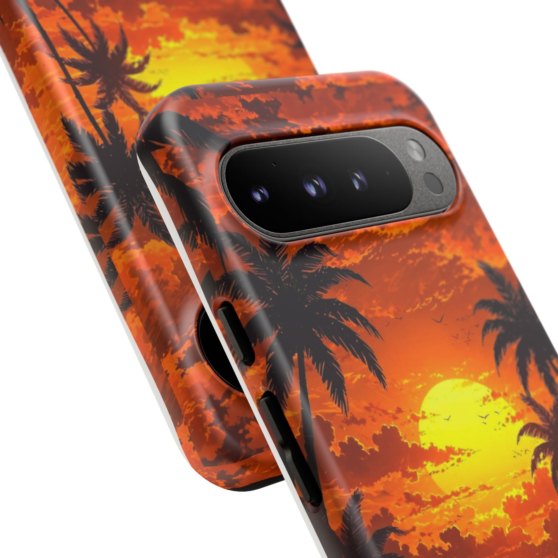 Beautiful Beach Sunset Tough Cases for iPhones, Samsung, and Pixel
