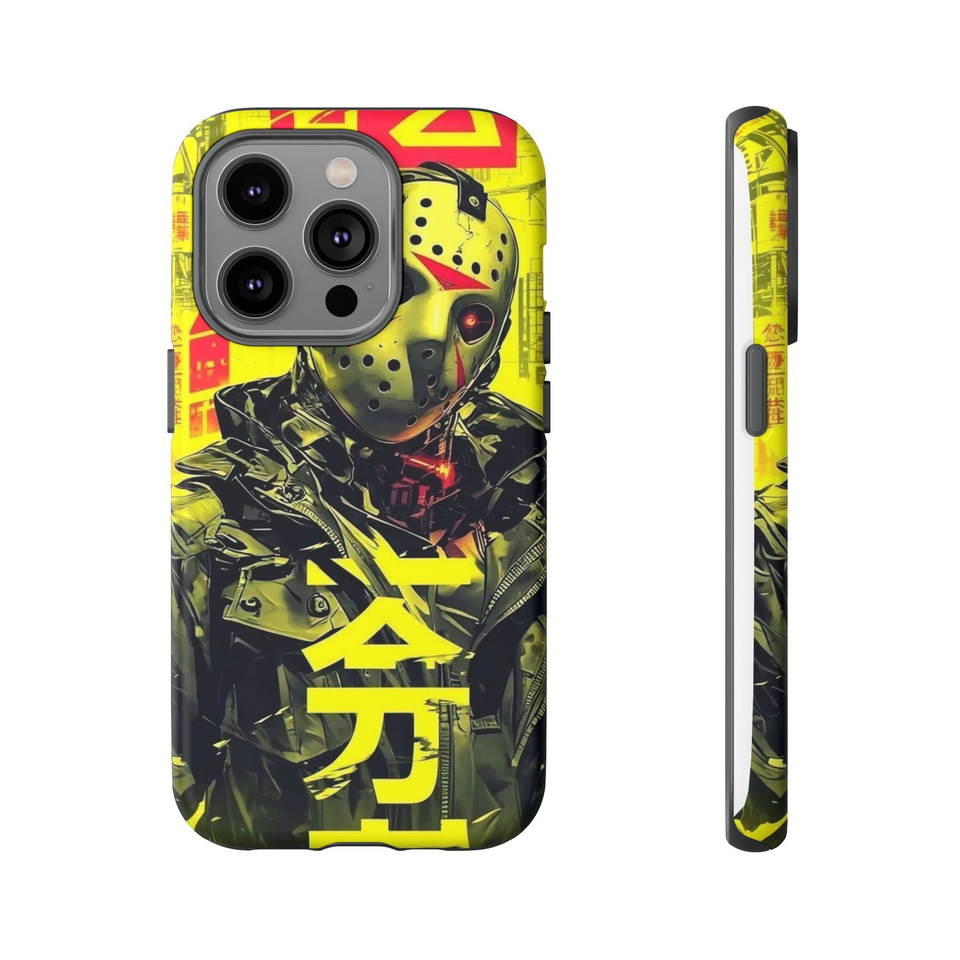 Cyberpunk X Jason Voorhees Tough Cases for iPhones, Samsung, and Pixel