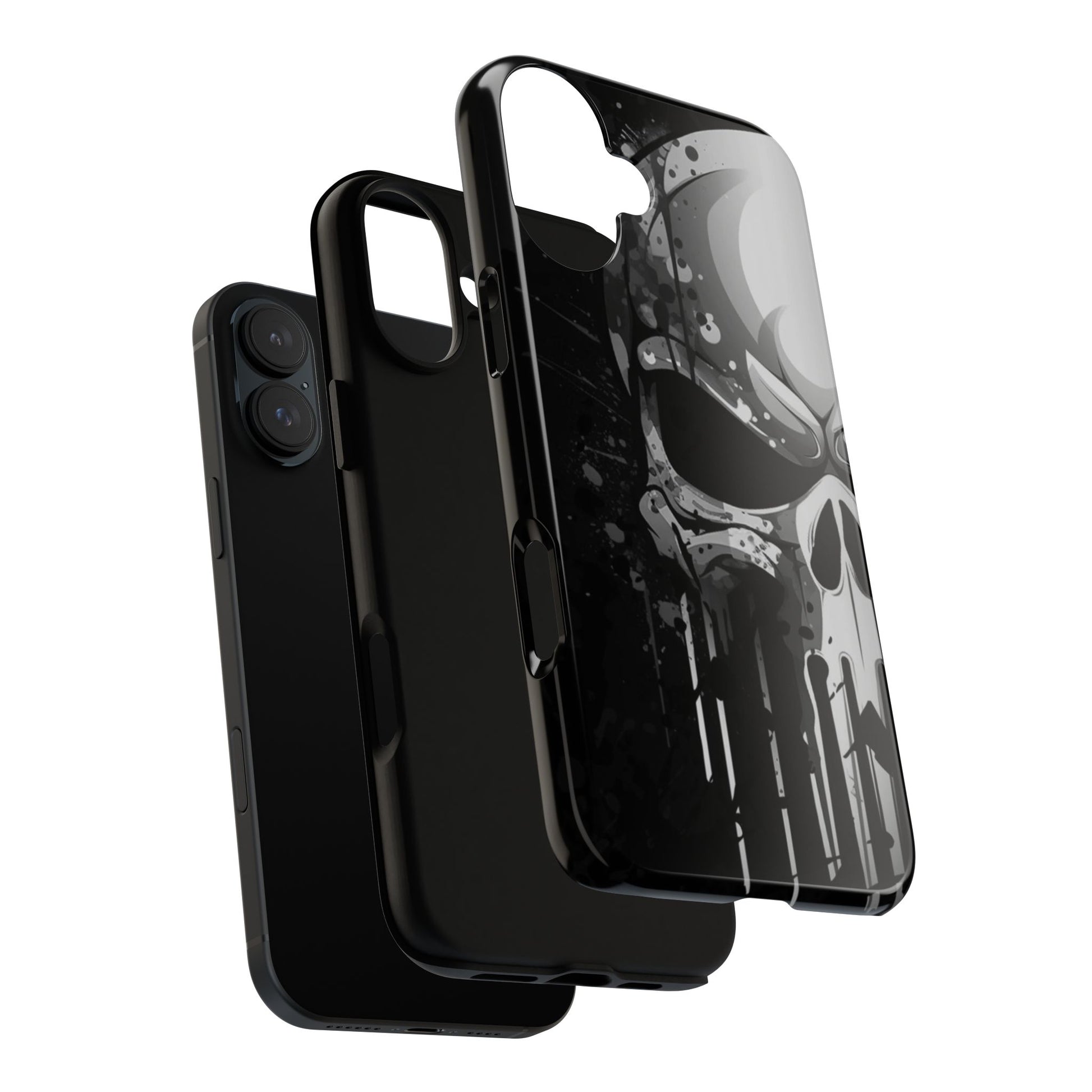 Punisher Skull Tough Cases for iPhones, Samsung, and Pixel