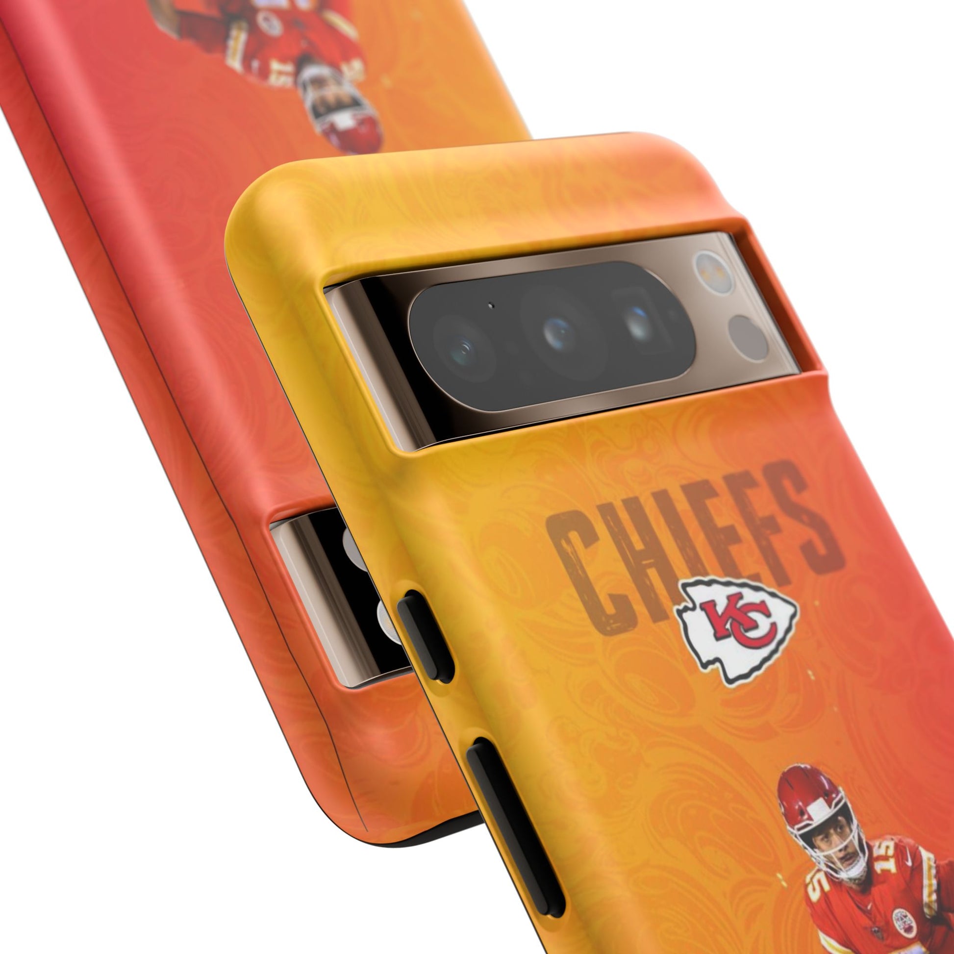Kansas City Chiefs Patrick Mahomes Football Tough Cases for iPhones, Samsung, and Pixel